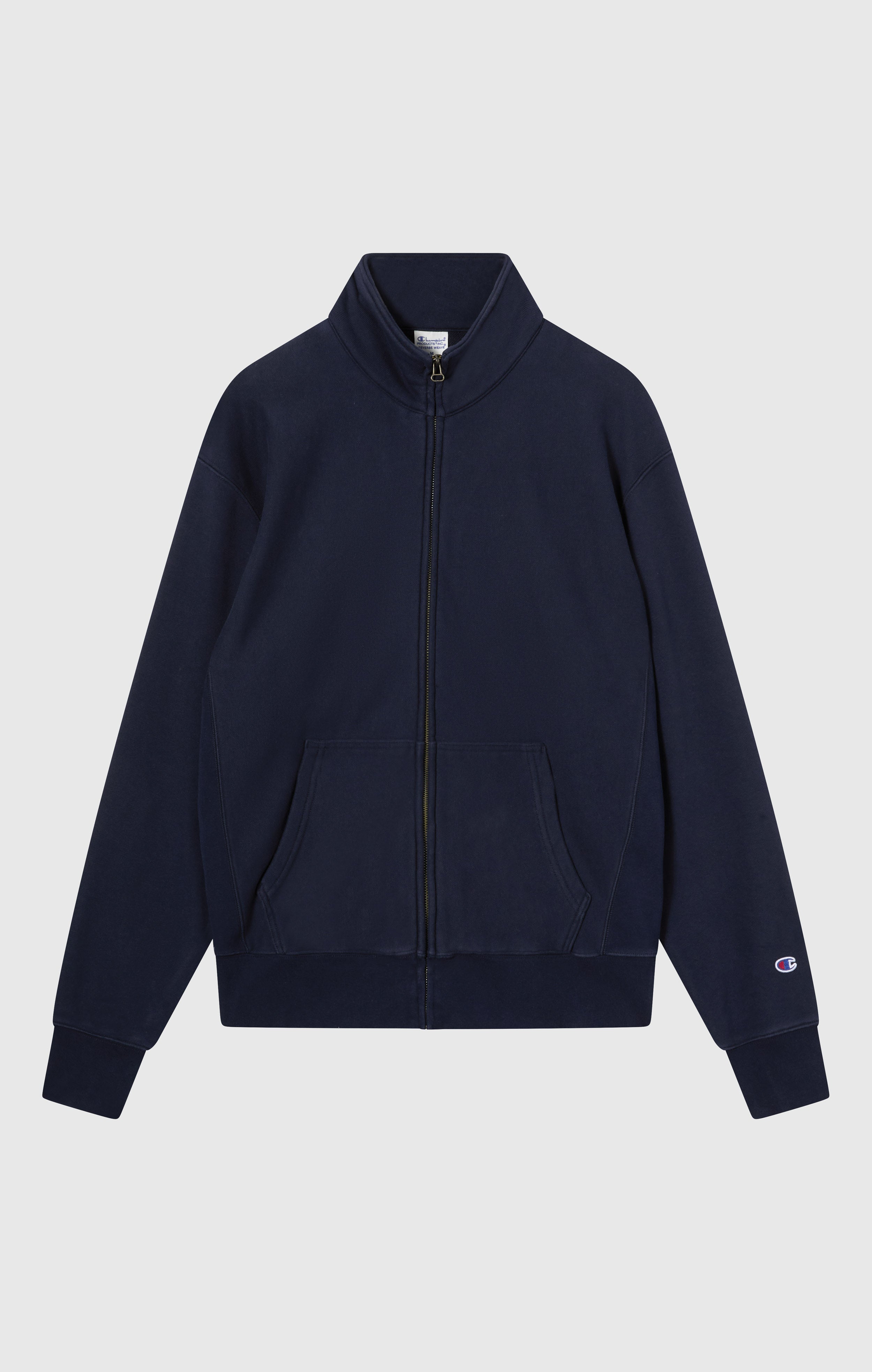 REVERSE WEAVE Men's Full Zip Sweatshirt navy blue rwss core