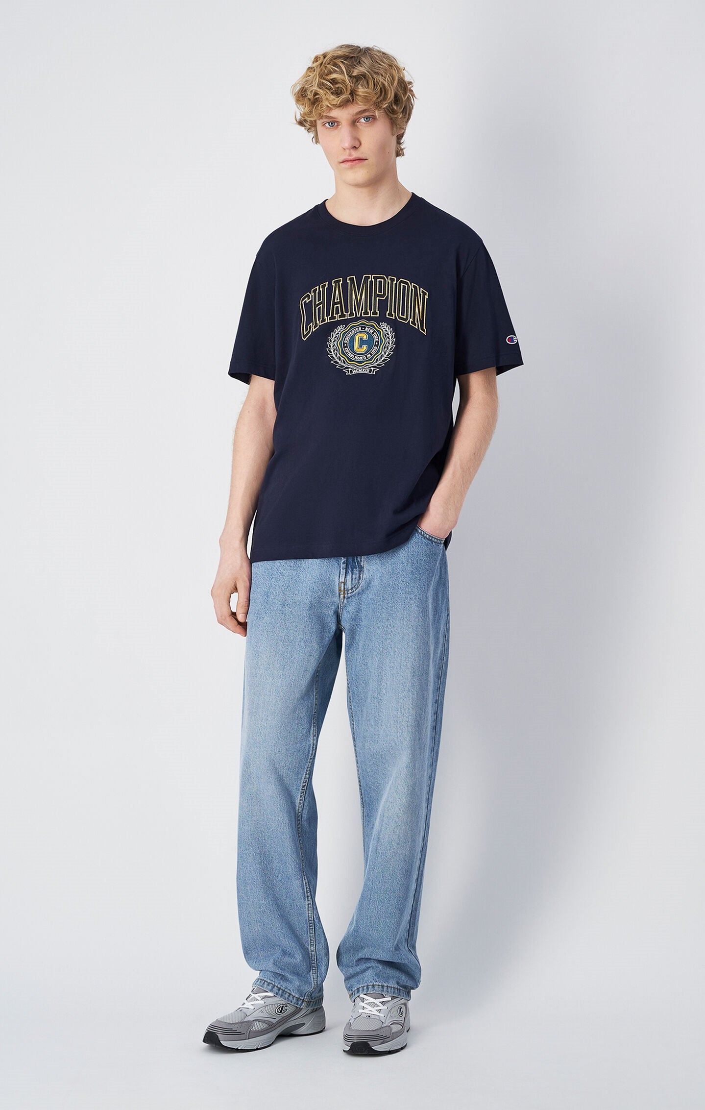 T-shirt à manches courtes universitaire - Hommes