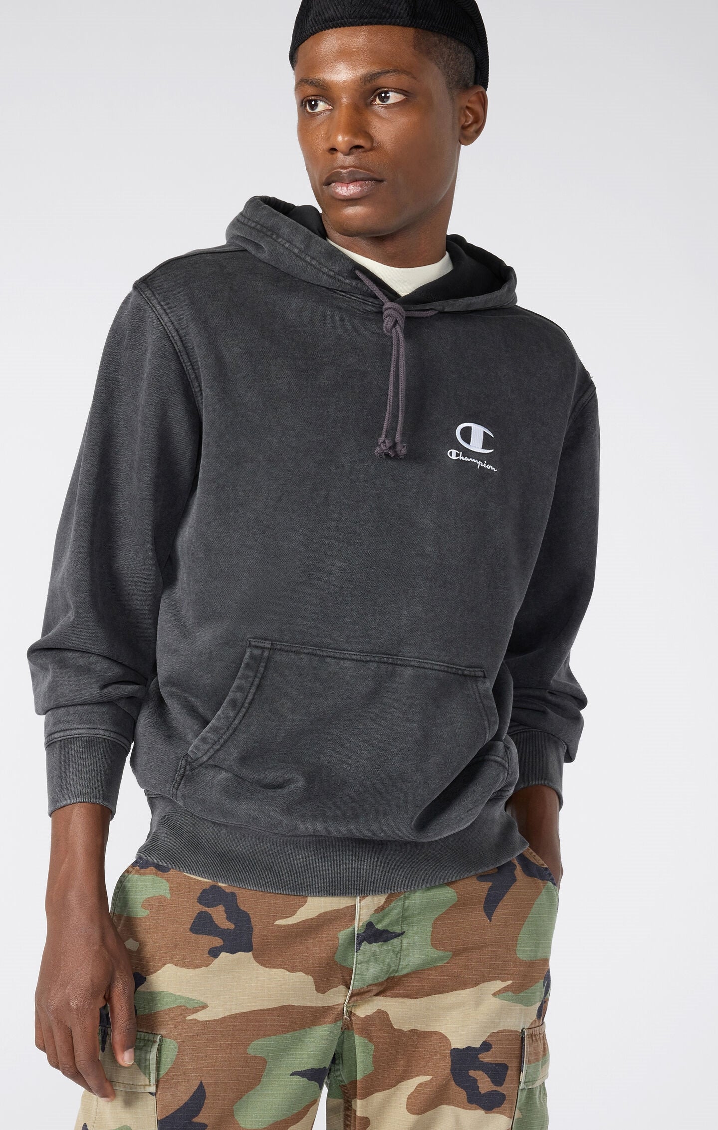 Men's Lightweight Washed-Effect Hoodie Icons