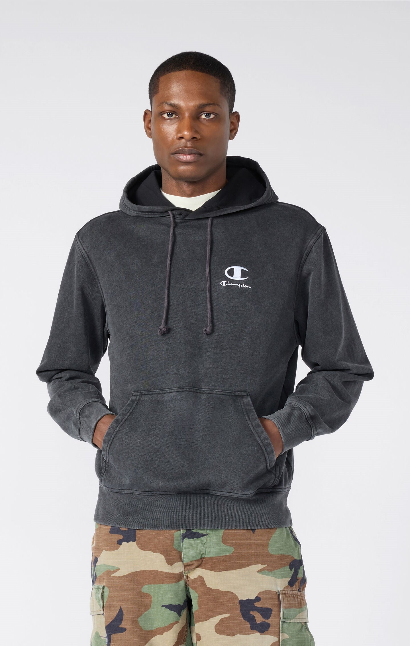 Men's Lightweight Washed-Effect Hoodie Icons