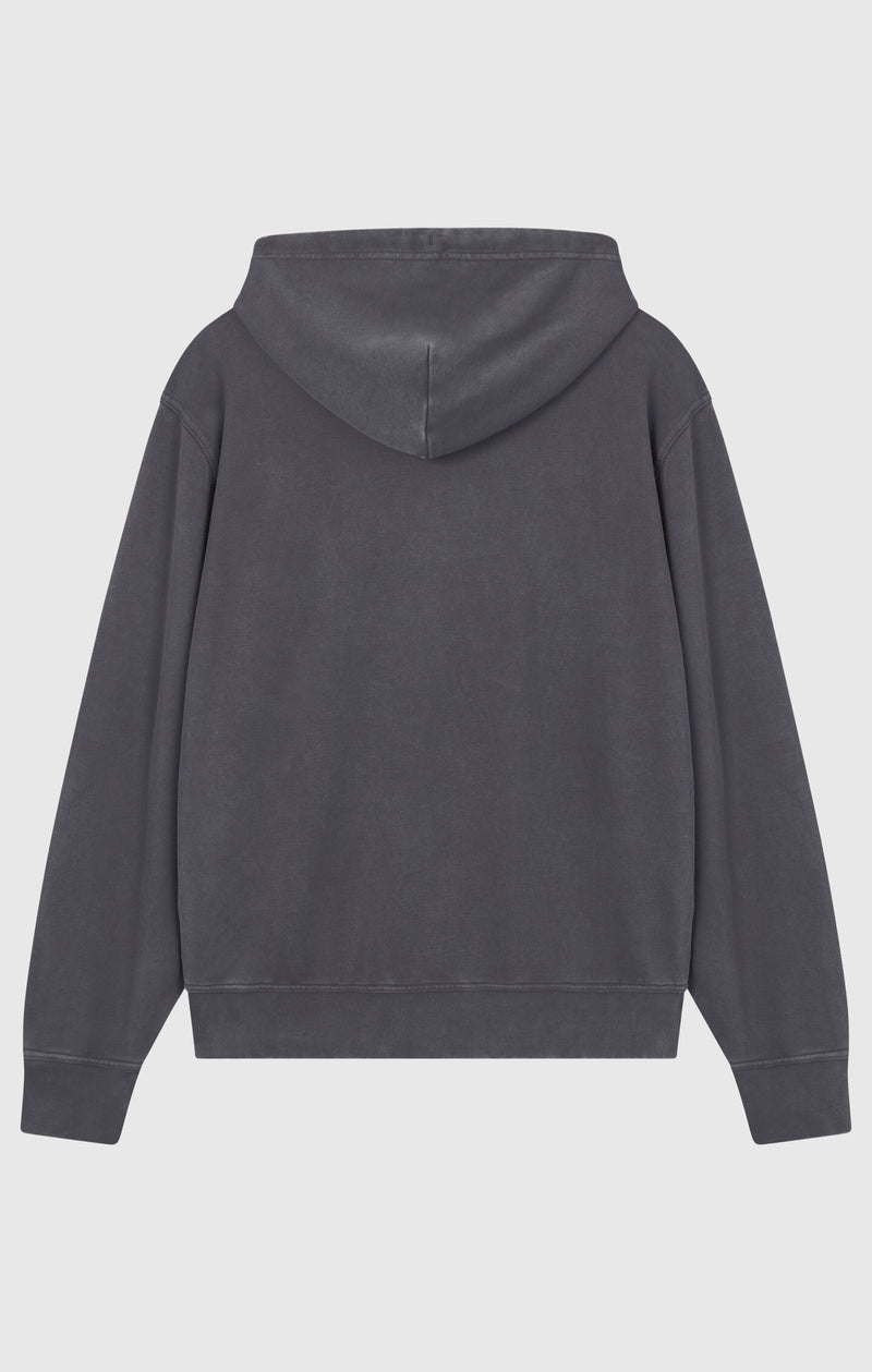 Sweat à Capuche Zippé Léger Effet Délavé Icons Homme
