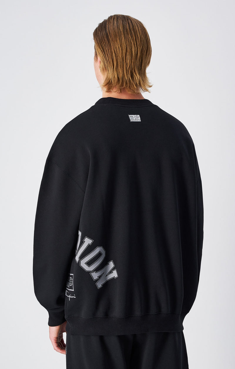 Men's All Black Crewneck Sweatshirt