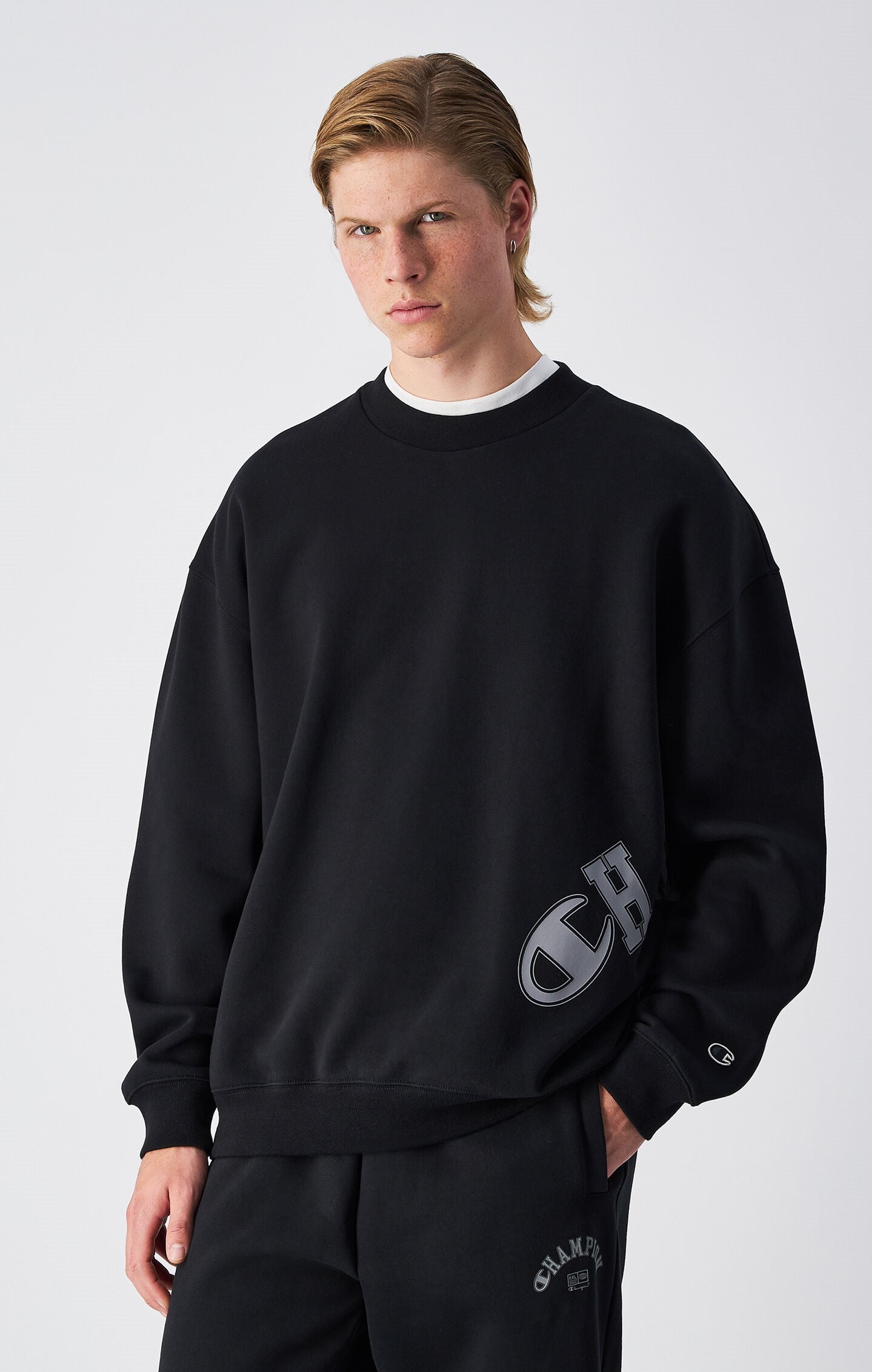 Men's All Black Crewneck Sweatshirt