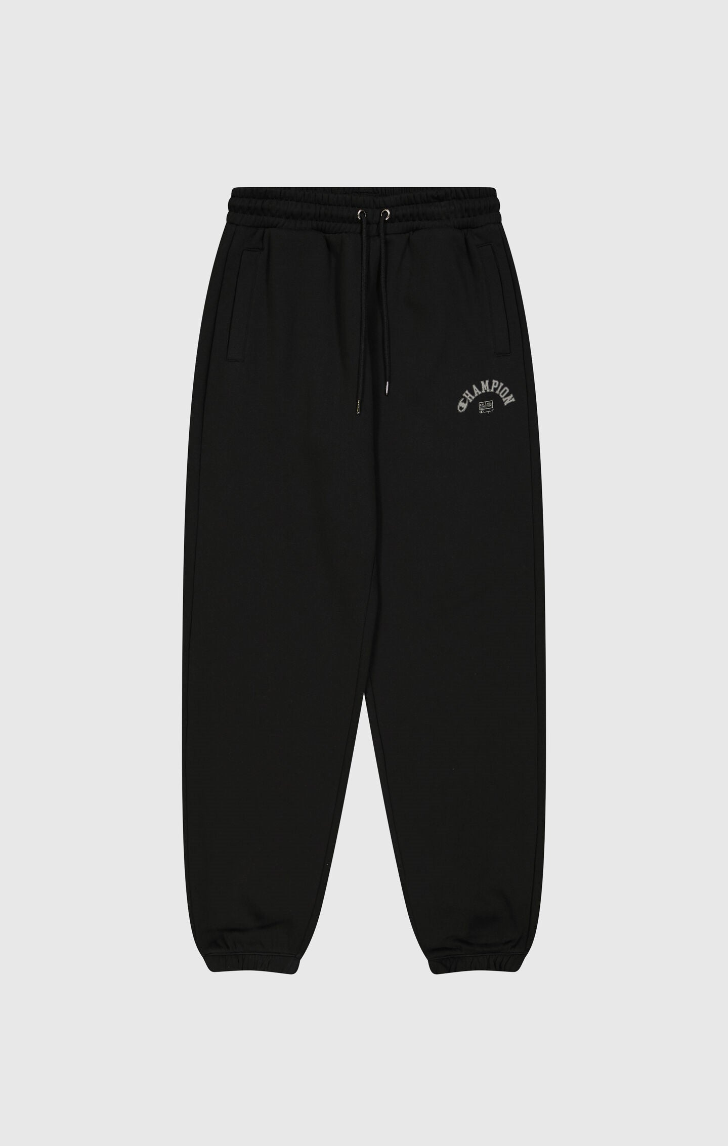 Jogginghose für Herren in Allover-Black mit elastischen Bündchen