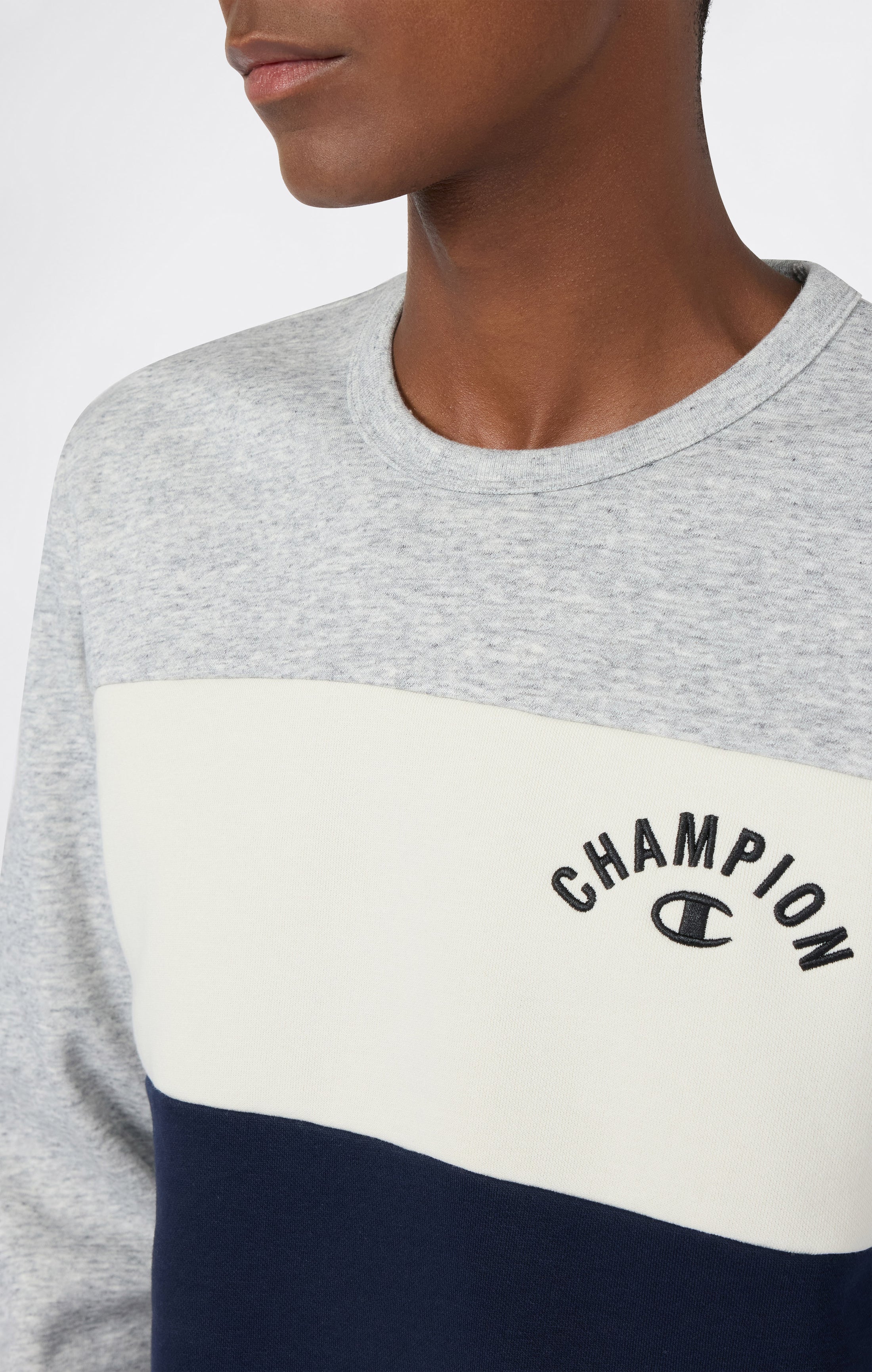 Sweatshirt mit Rundhalsausschnitt für Herren Icons mit angerautem Innenmaterial