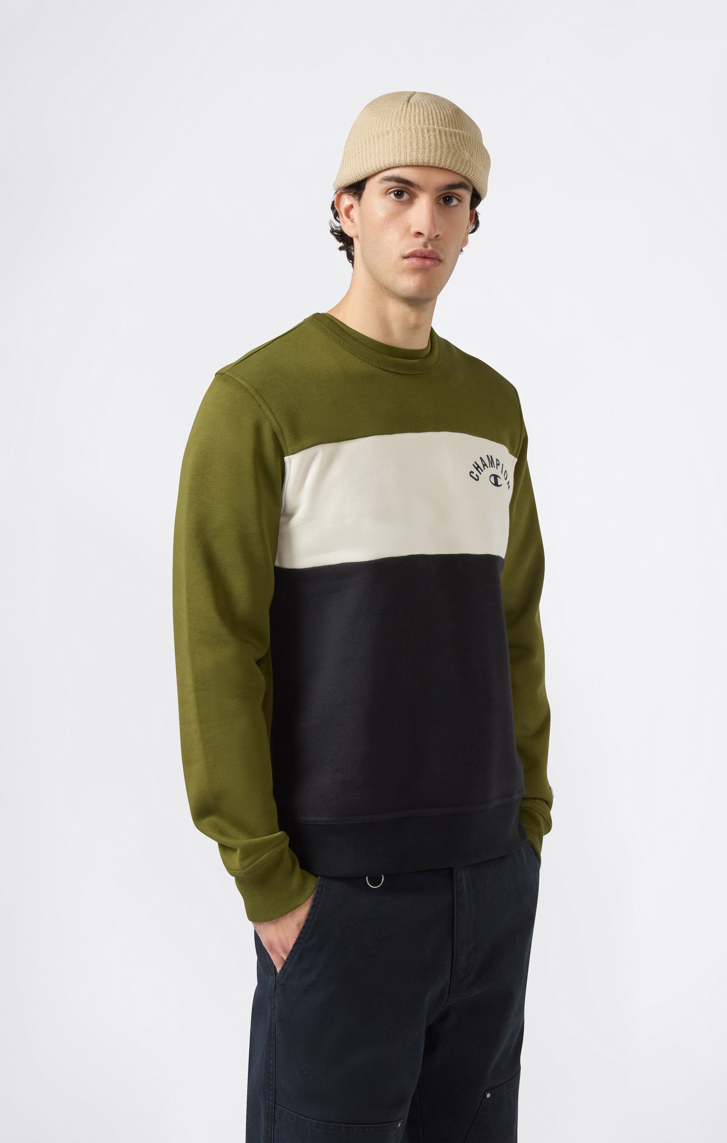 Men’s Fleece Crewneck Sweatshirt Icons