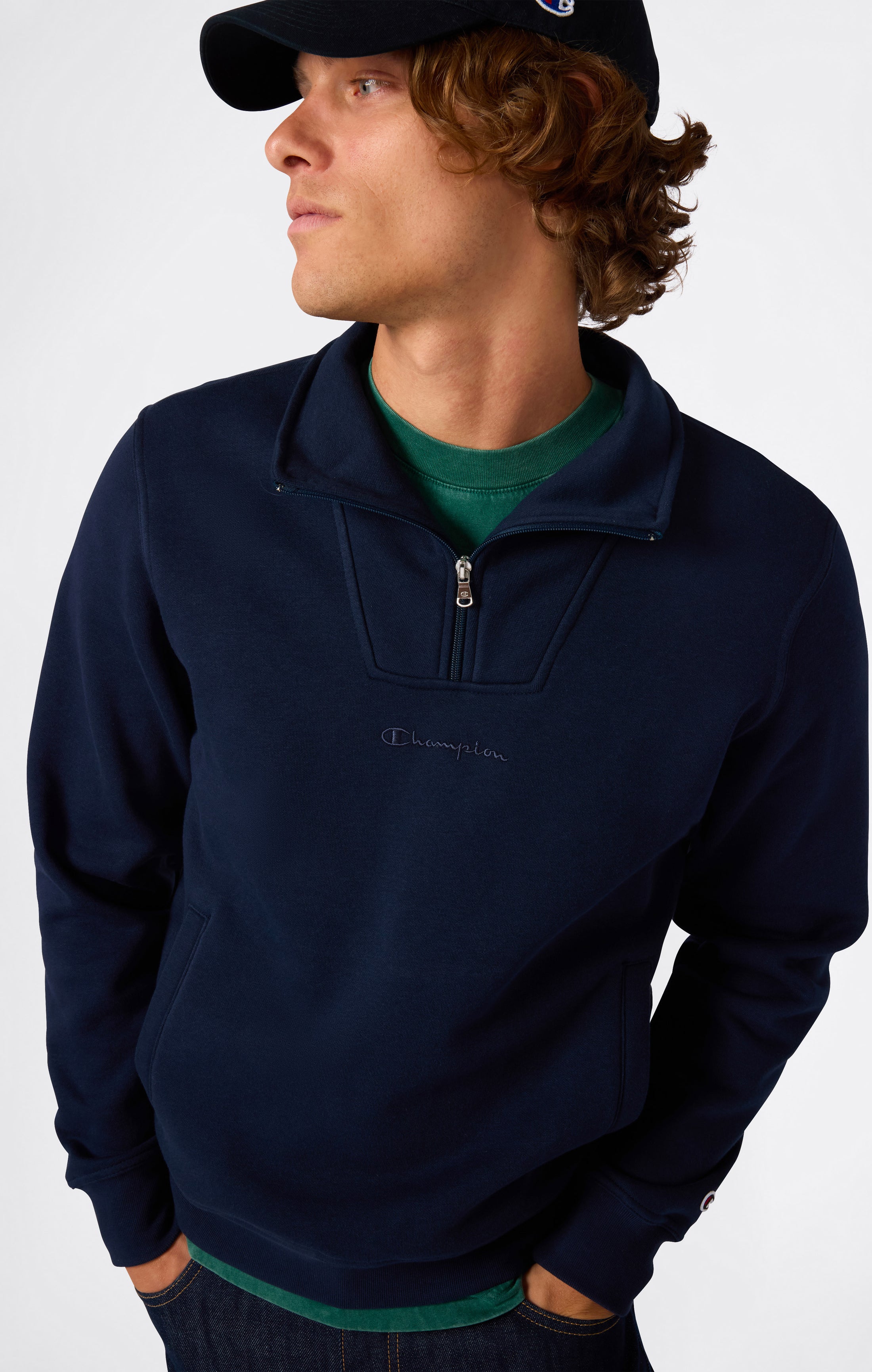 Men’s Half Zip Fleece Sweatshirt Icons