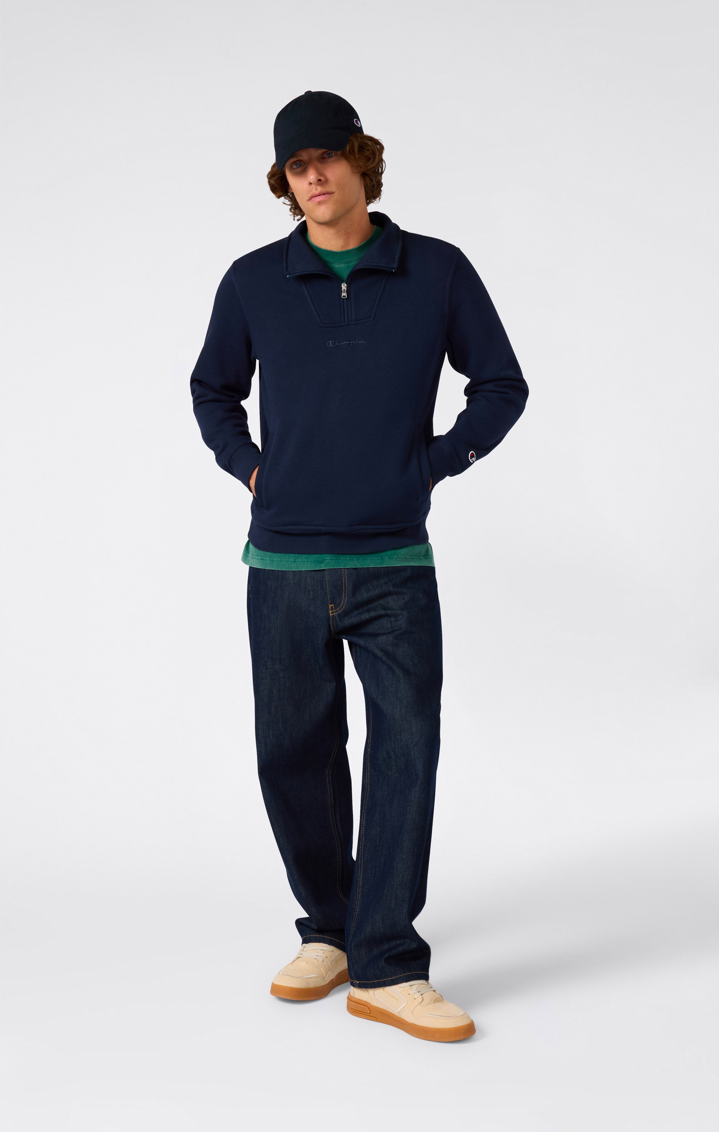 Men’s Half Zip Fleece Sweatshirt Icons