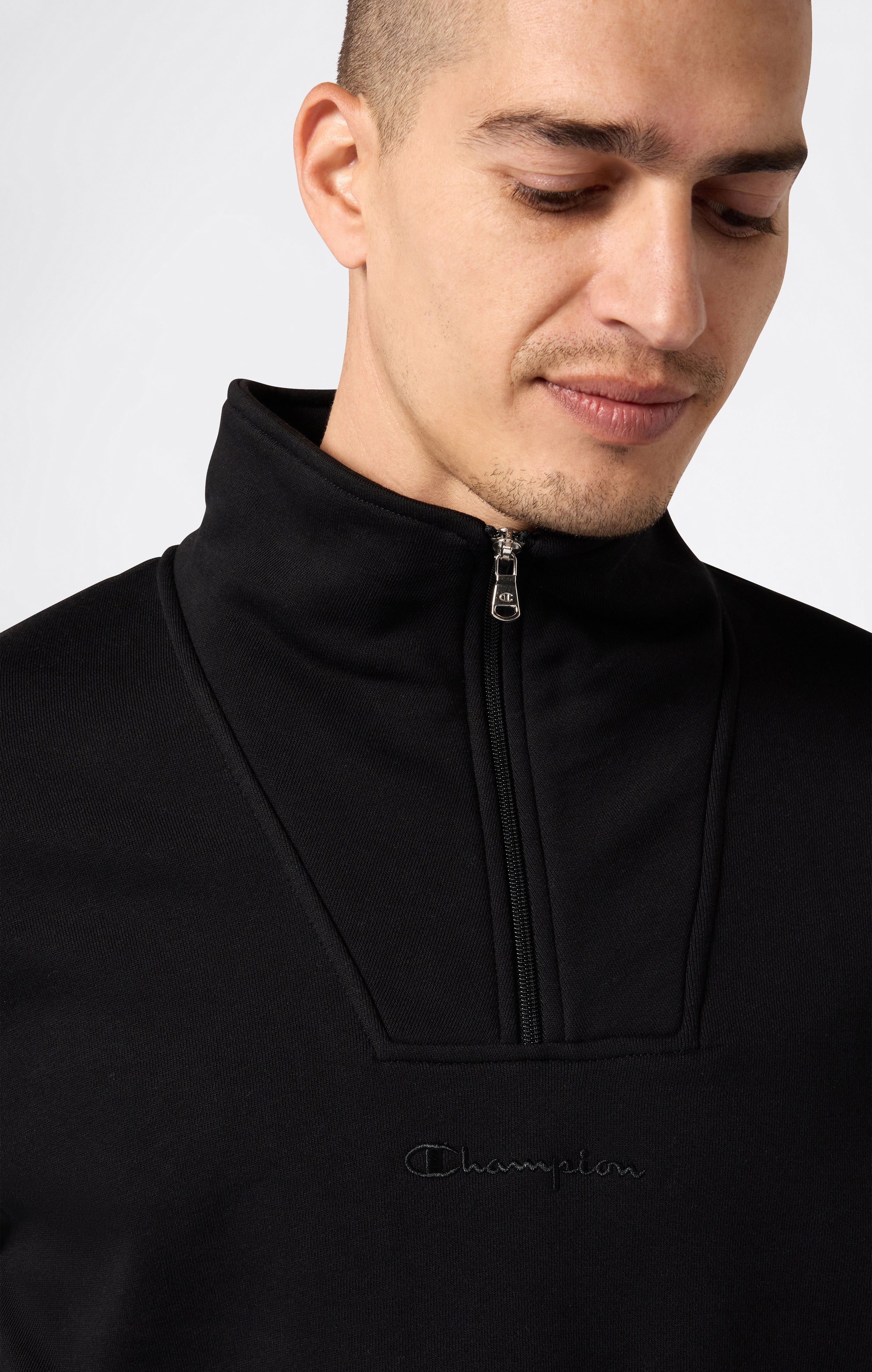 Sweat Homme avec Demi-Zip et Doublure Polaire Icons