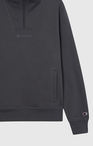 Sudadera Hombre con Media Cremallera y Forro Polar Icons