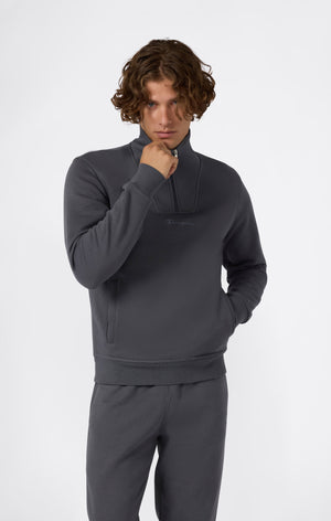 Sudadera Hombre con Media Cremallera y Forro Polar Icons