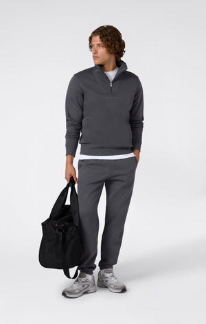 Sweat Homme avec Demi-Zip et Doublure Polaire Icons