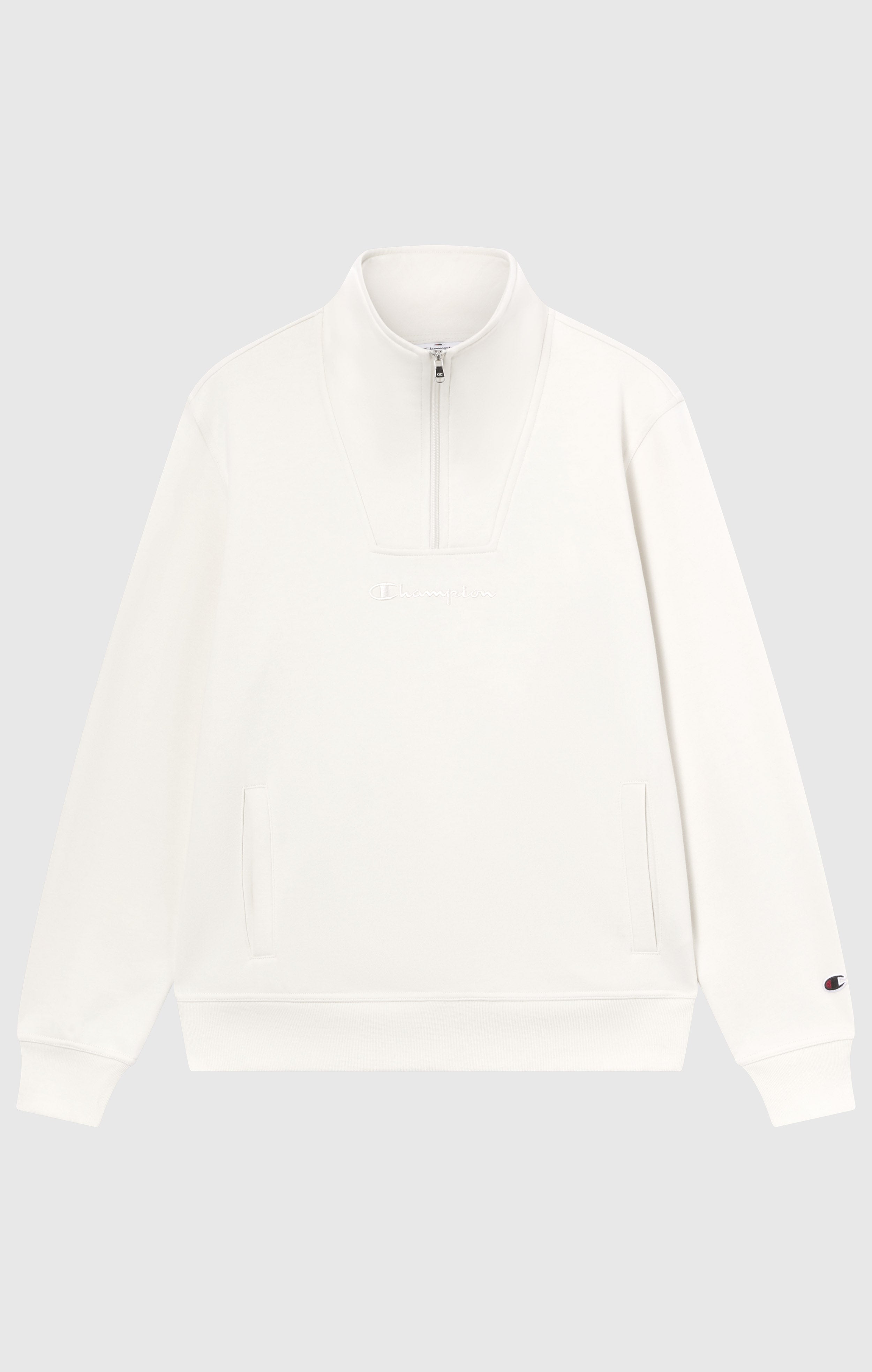 Felpa Uomo con Mezza Zip e Interno Felpato Icons