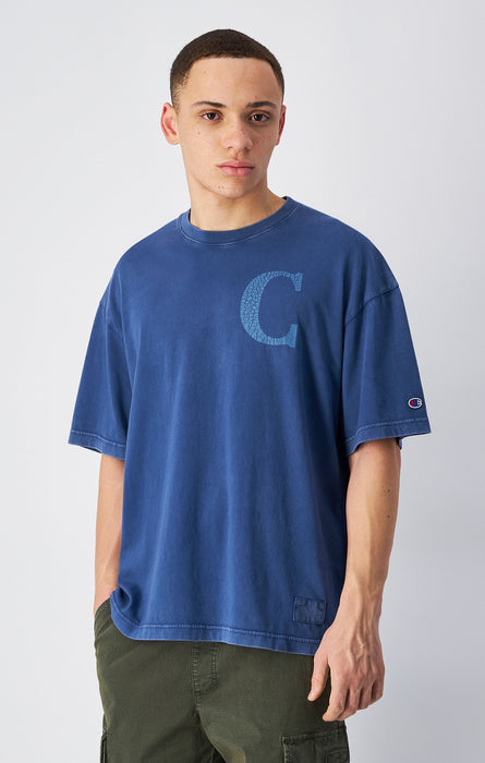 Men's Time Capsule Washed Look Back Print T-Shirt