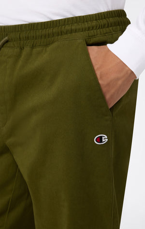 Gewebte Hose mit elastischem Bündchen für Herren