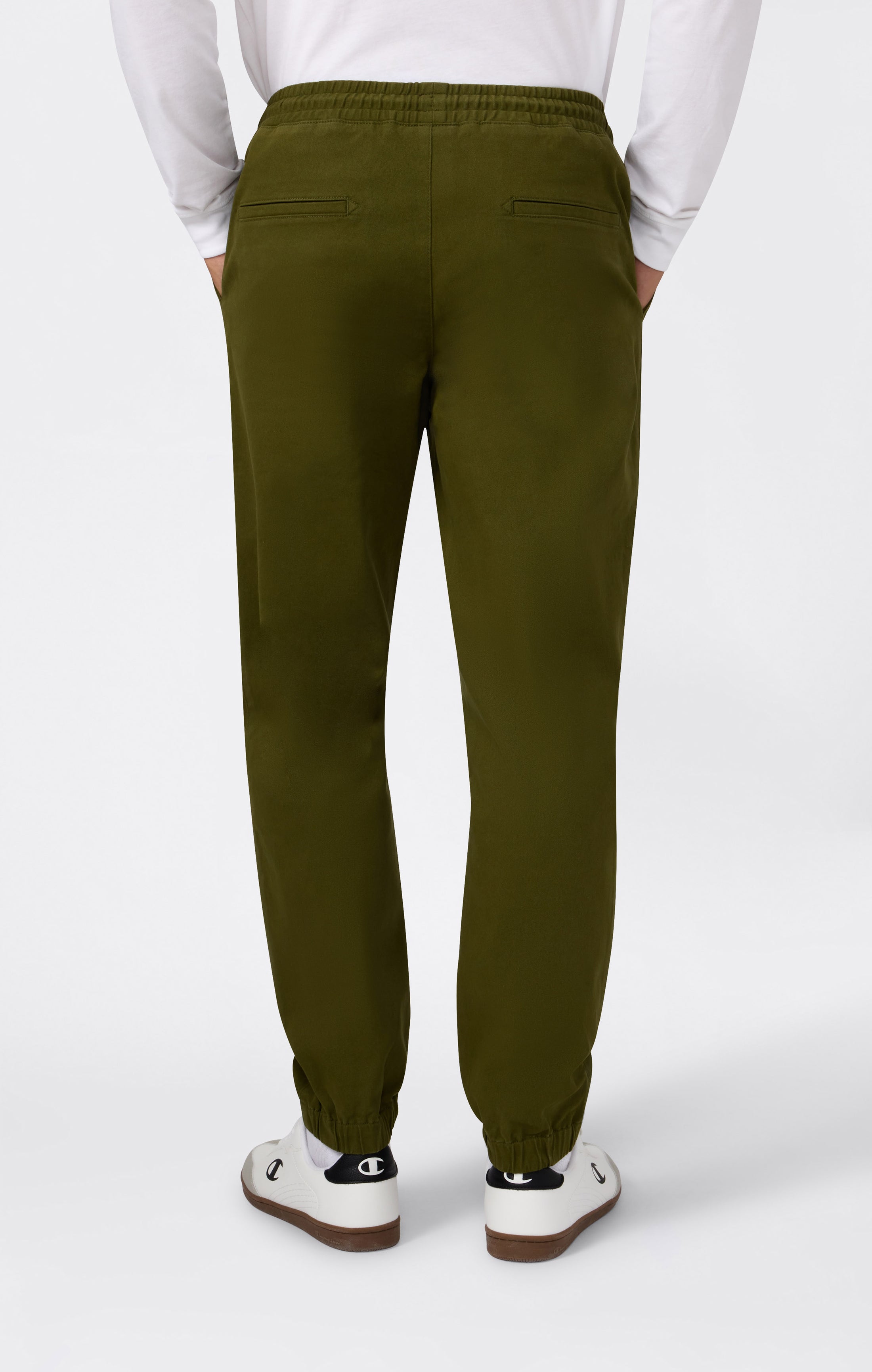 Gewebte Hose mit elastischem Bündchen für Herren