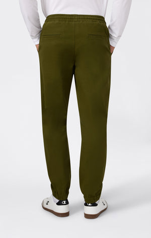 Gewebte Hose mit elastischem Bündchen für Herren