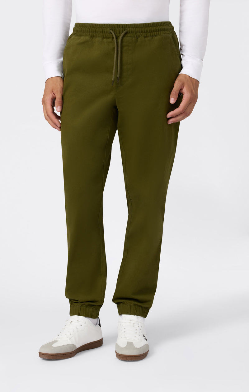Gewebte Hose mit elastischem Bündchen für Herren