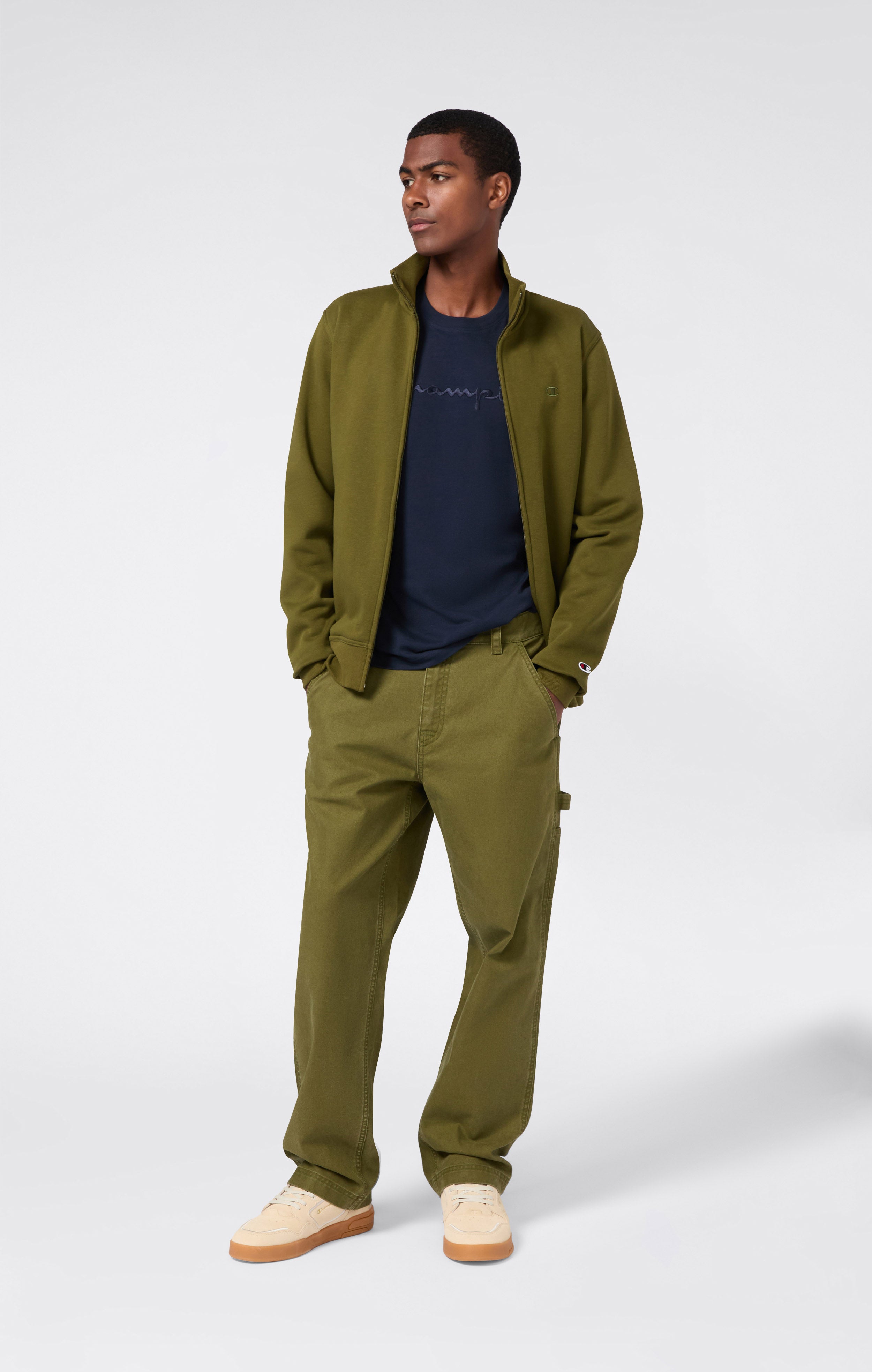 Men’s Crewneck Long Sleeve With Big Embroidery Logo T-Shirt Icons