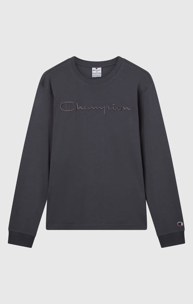 Men’s Crewneck Long Sleeve With Big Embroidery Logo T-Shirt Icons