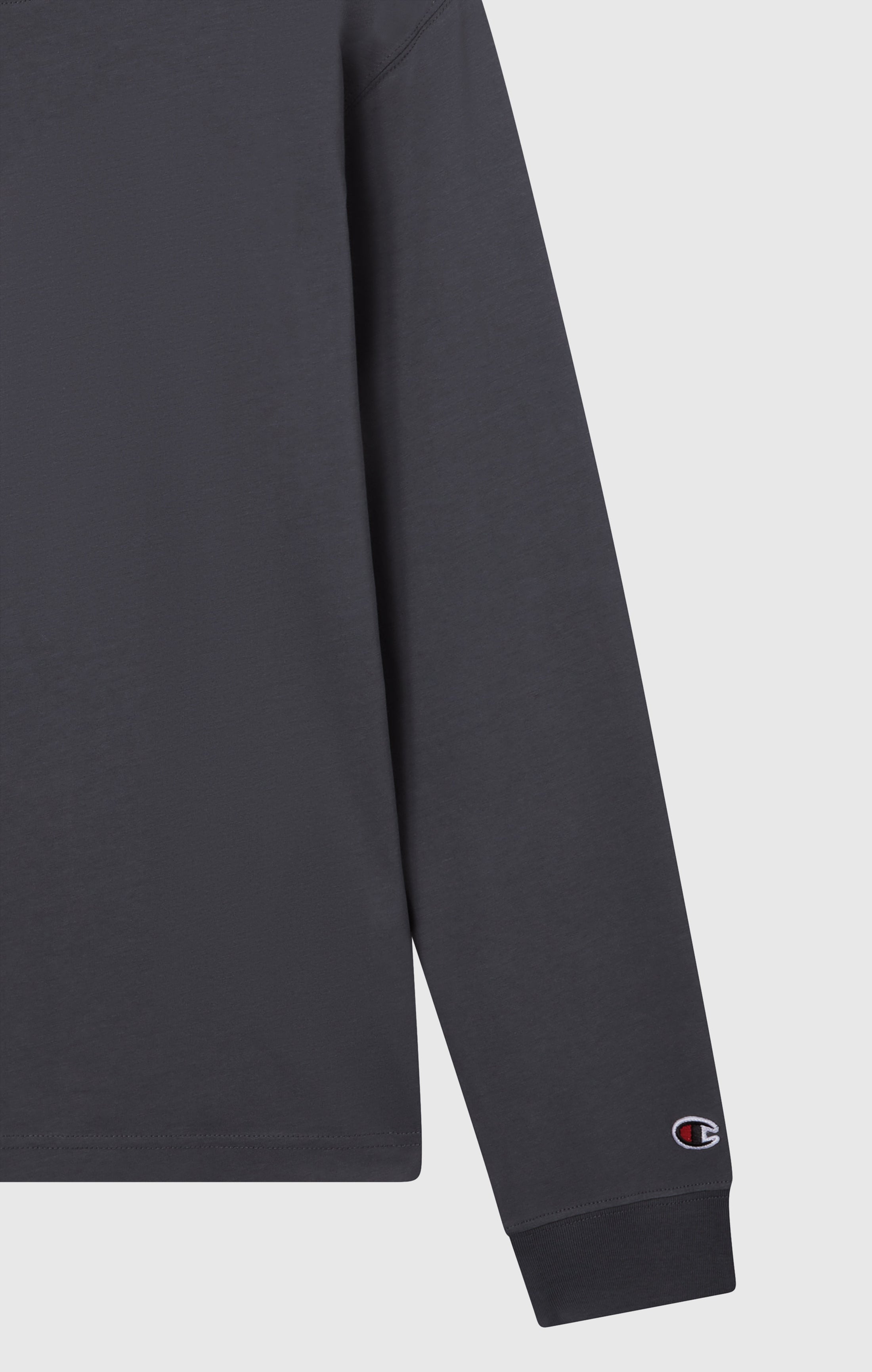 Herren Langarmshirt Mit Rundhalsausschnitt Und Großem Gesticktem Logo Icons