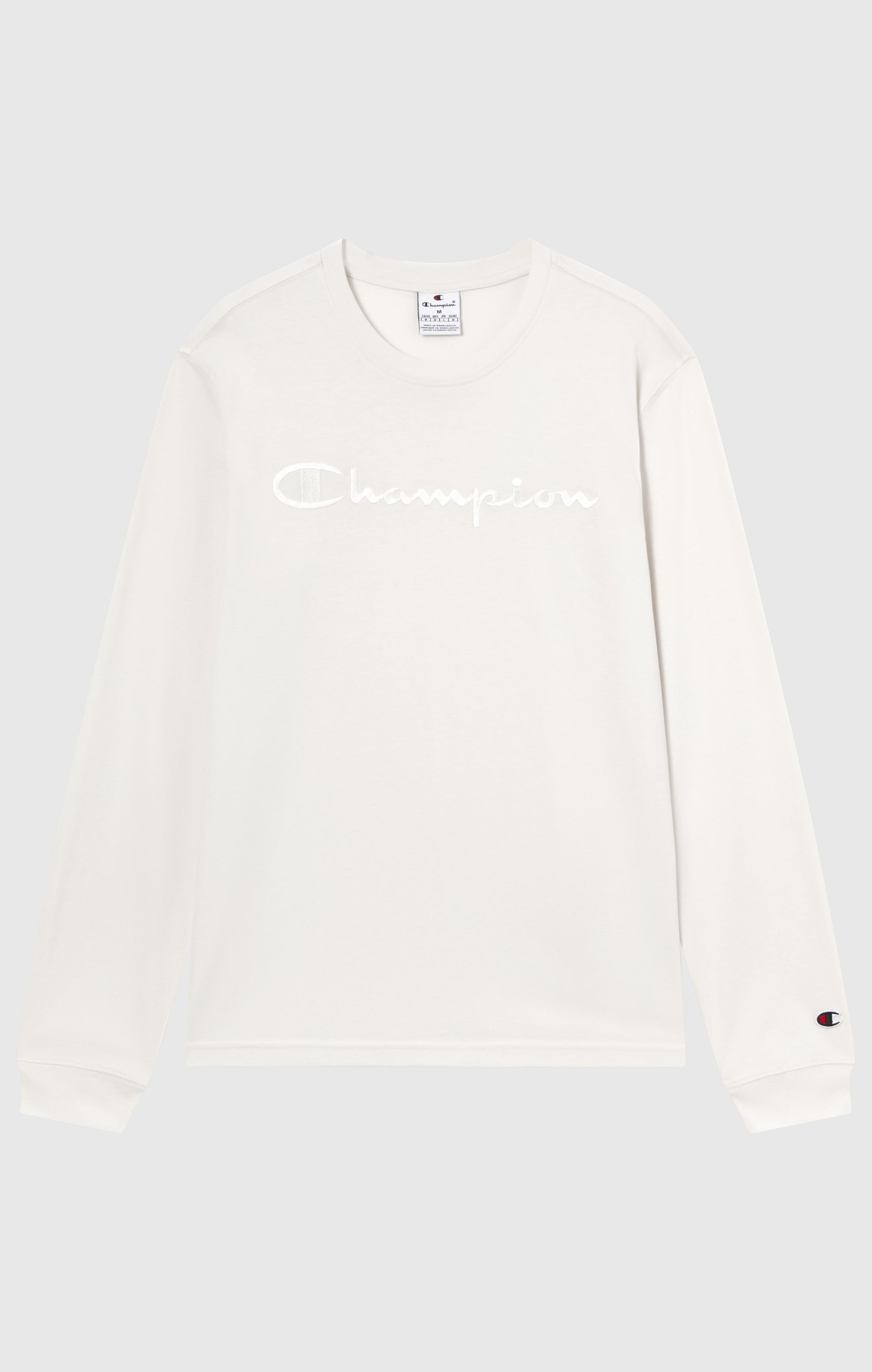 Herren Langarmshirt Mit Rundhalsausschnitt Und Großem Gesticktem Logo Icons