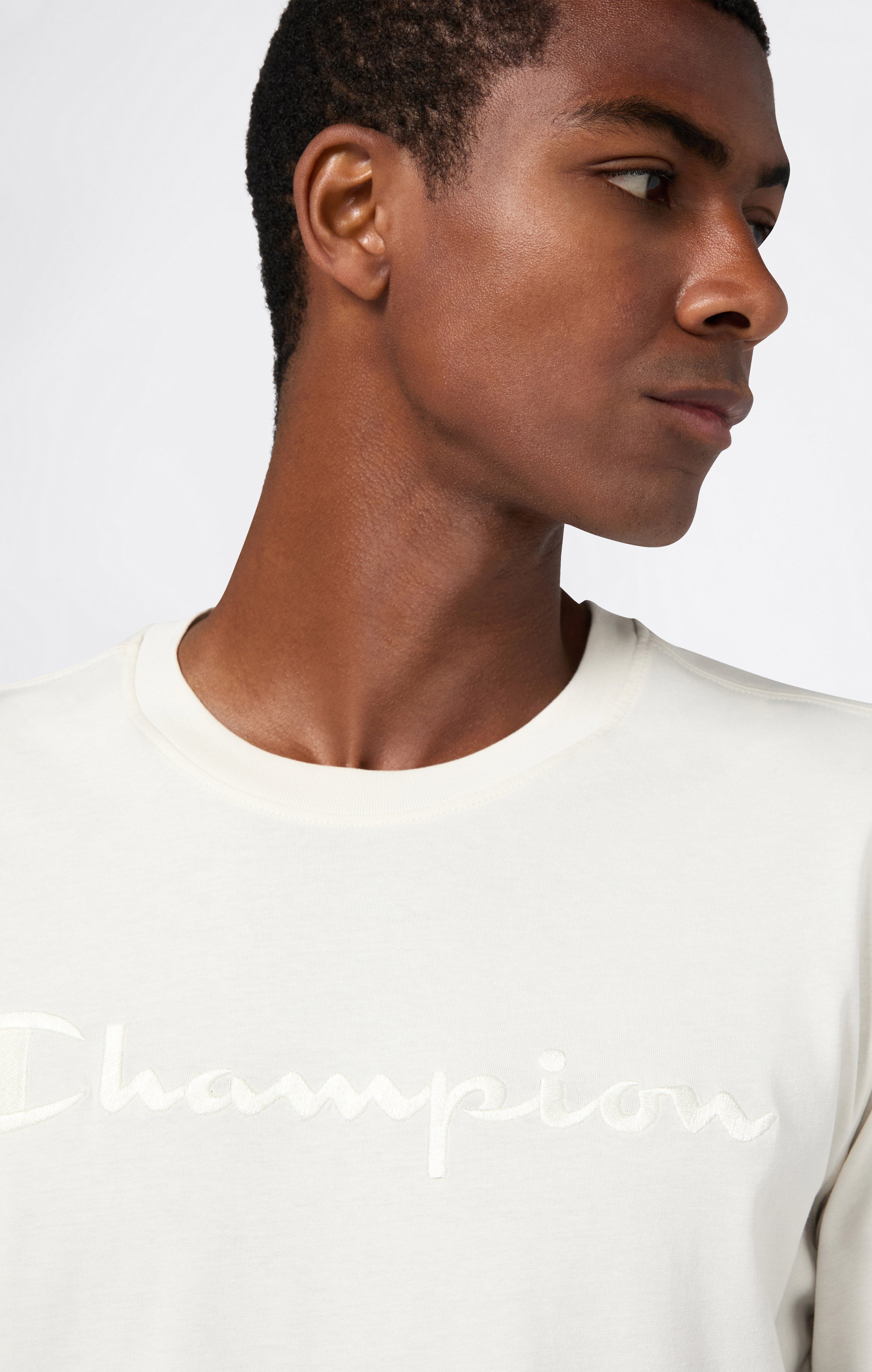 Men’s Crewneck Long Sleeve With Big Embroidery Logo T-Shirt Icons