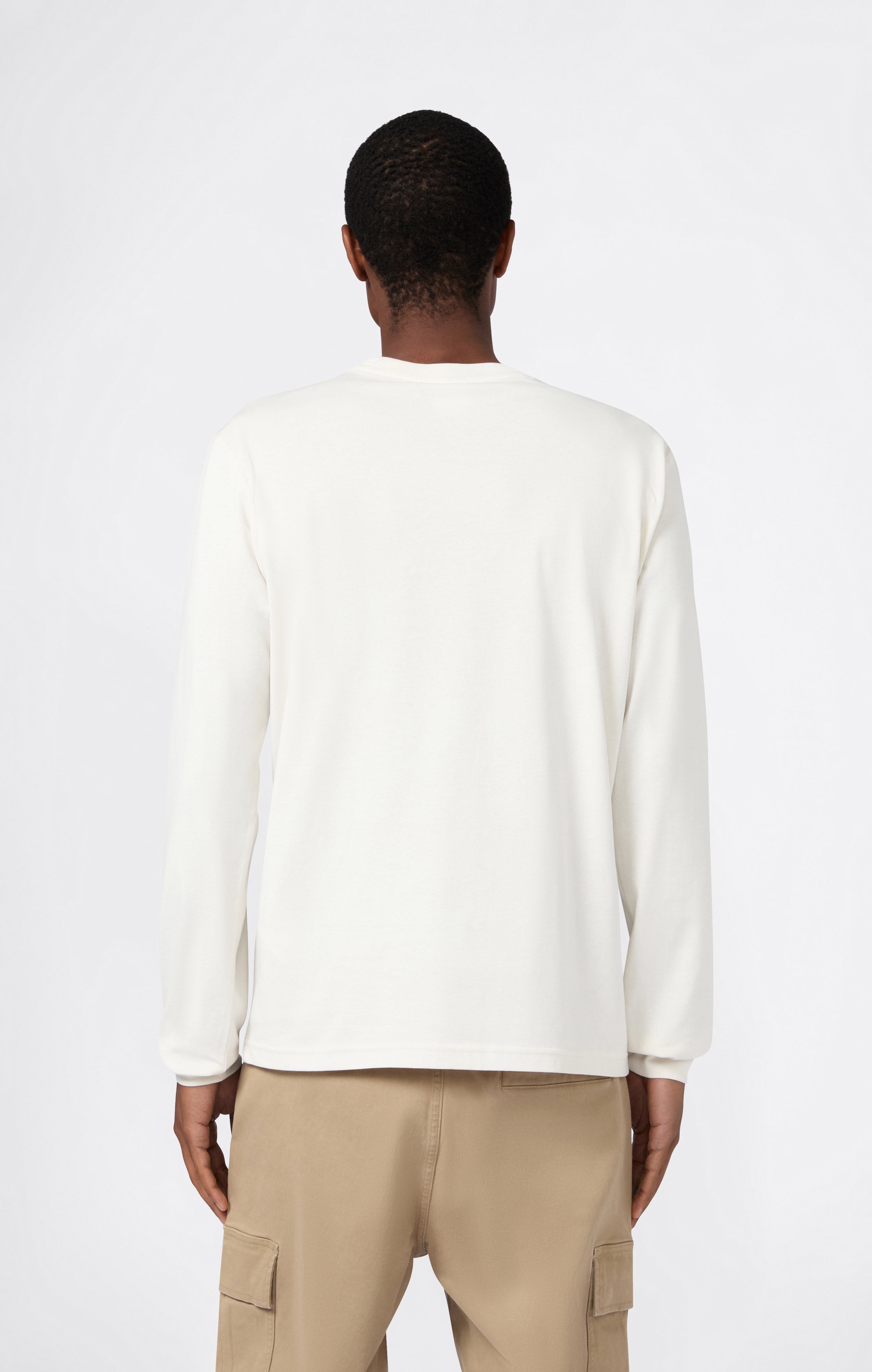 Men’s Crewneck Long Sleeve With Big Embroidery Logo T-Shirt Icons