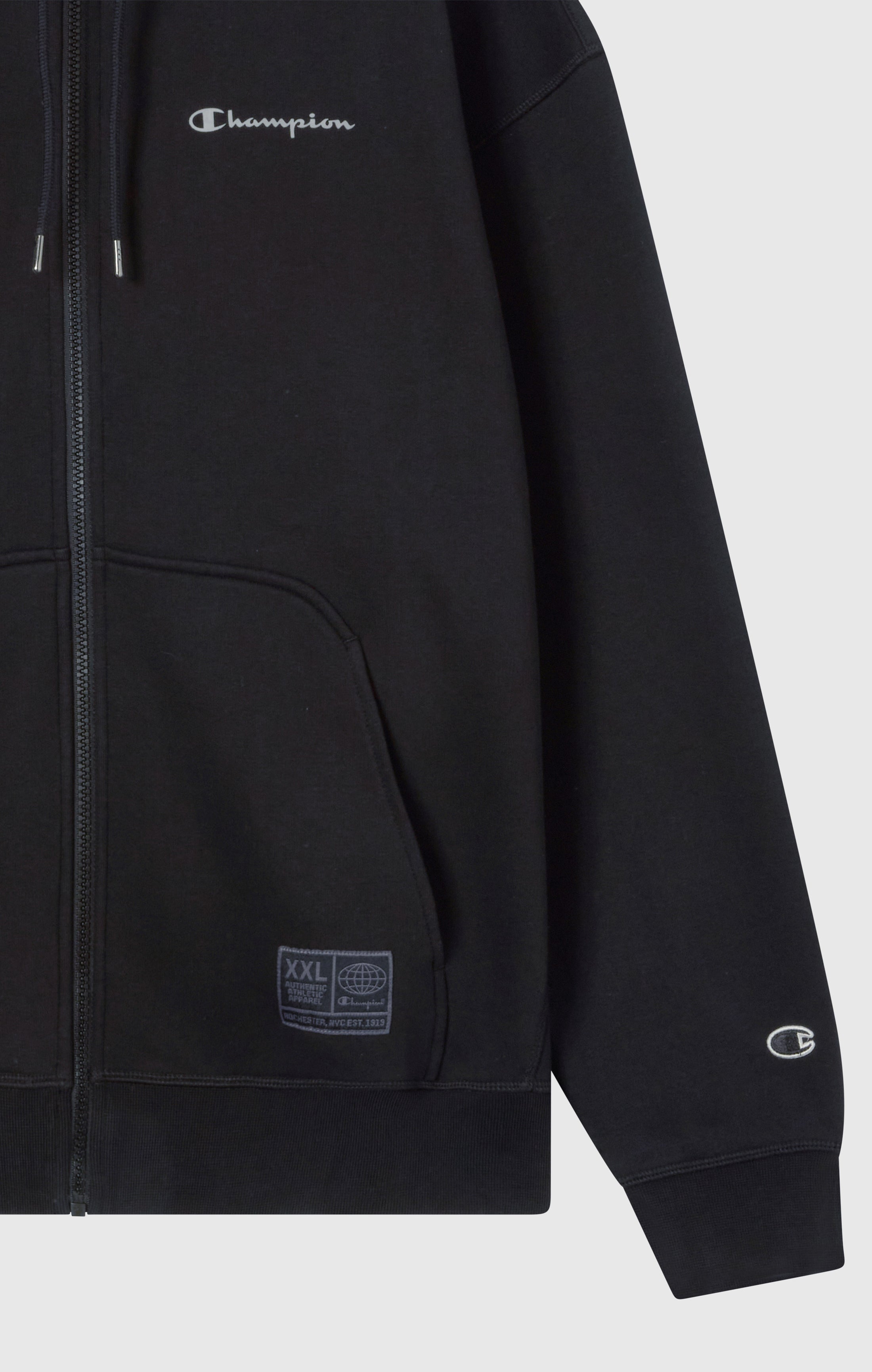 Men's Fleece Full Zip Hoodie Urban Contemporary
