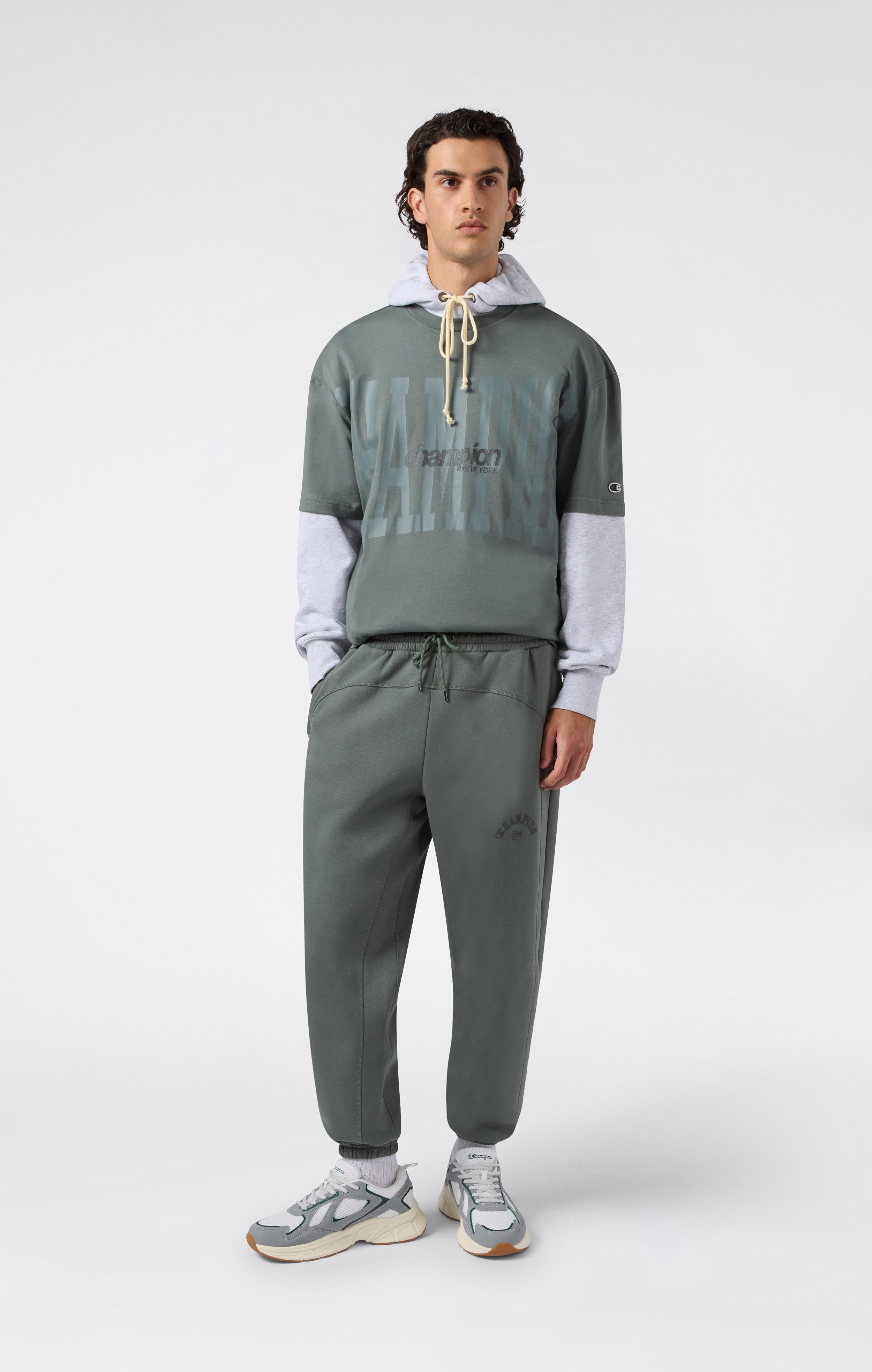 Men's Fleece Elastic Cuff Pants Urban Contemporary