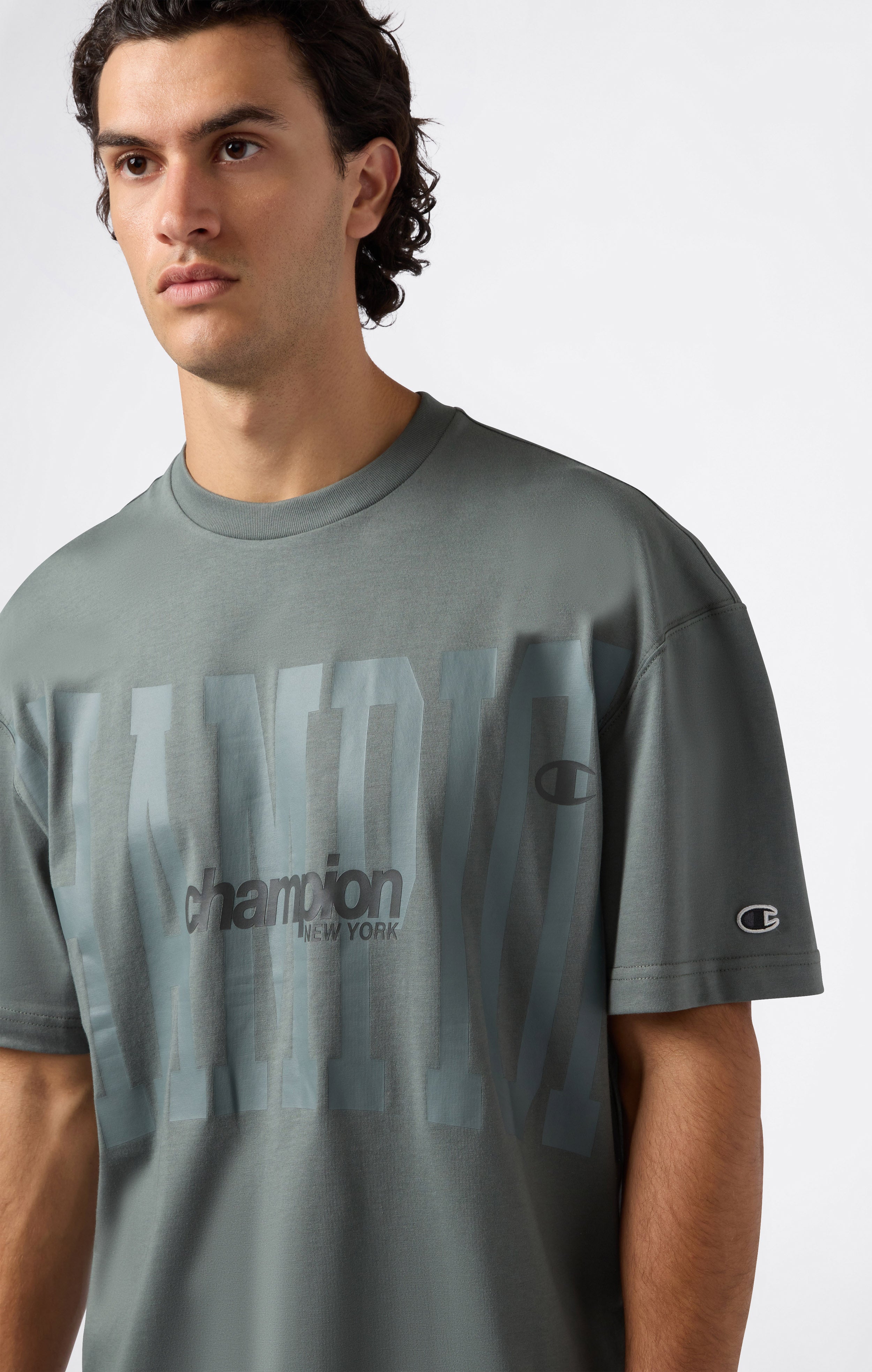 T-Shirt con Maxi Logo da Uomo Urban Contemporary