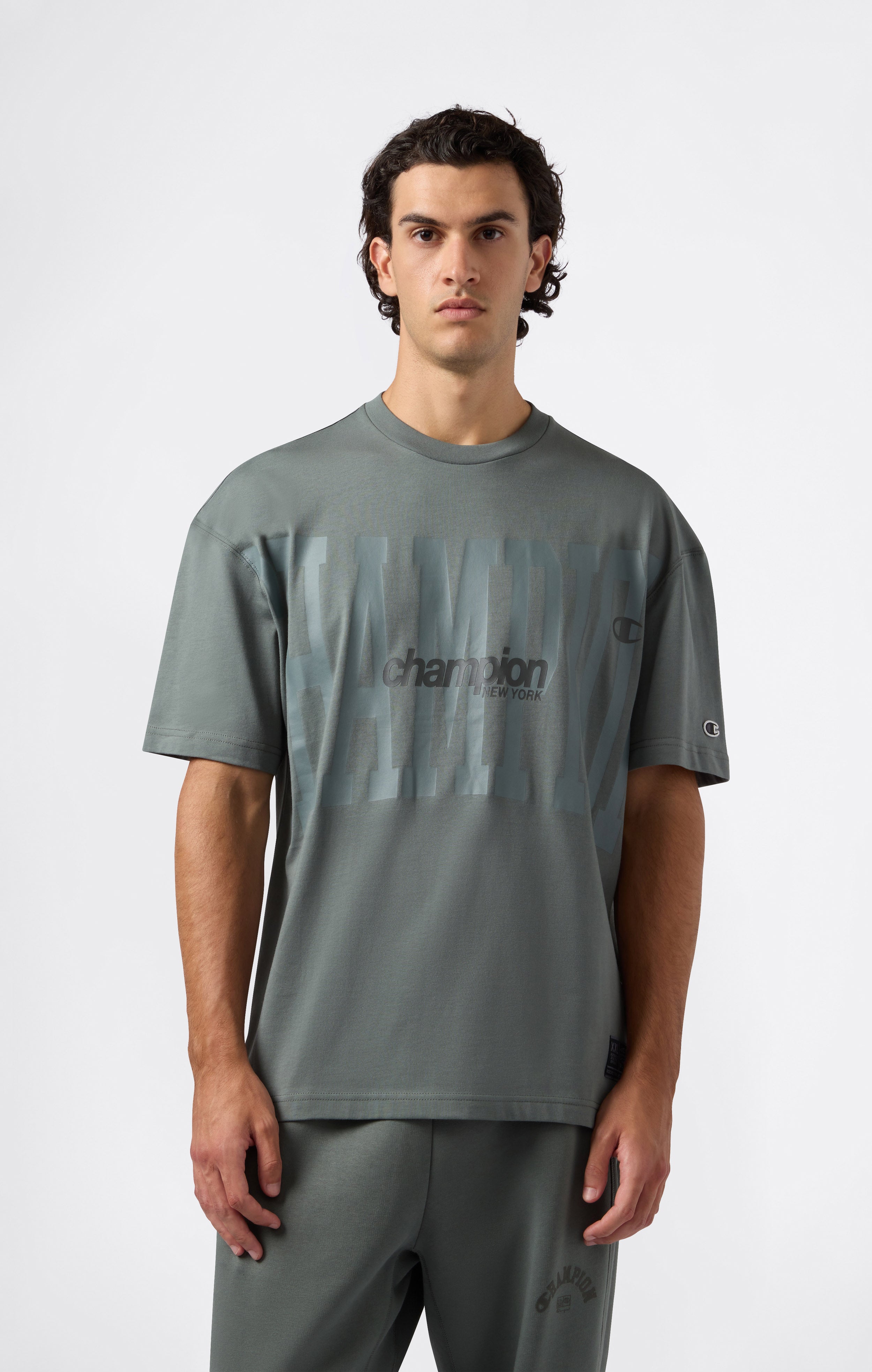 T-Shirt con Maxi Logo da Uomo Urban Contemporary