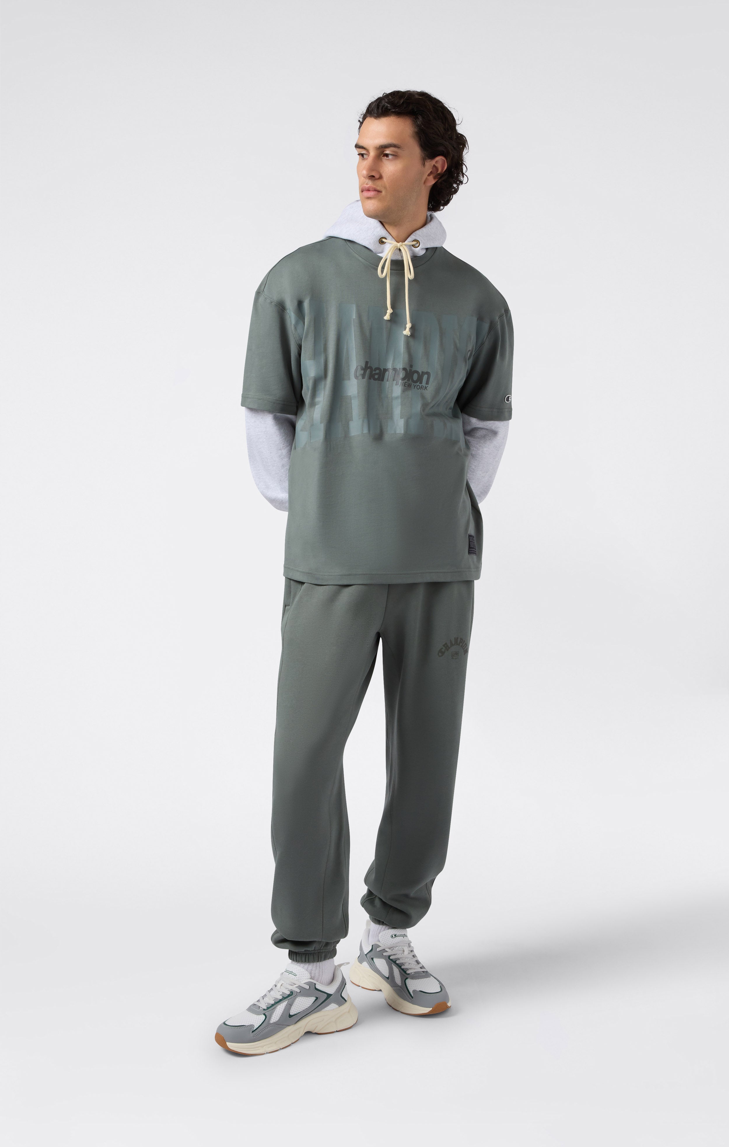 T-Shirt con Maxi Logo da Uomo Urban Contemporary