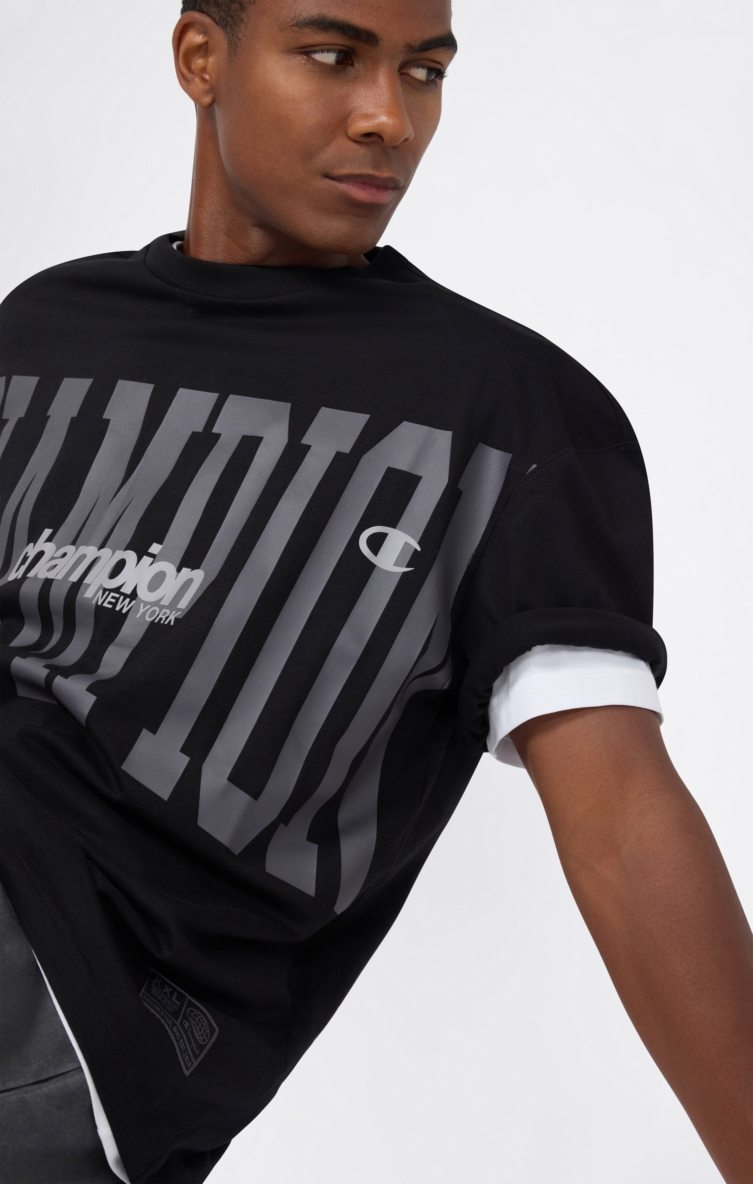 T-Shirt con Maxi Logo da Uomo Urban Contemporary