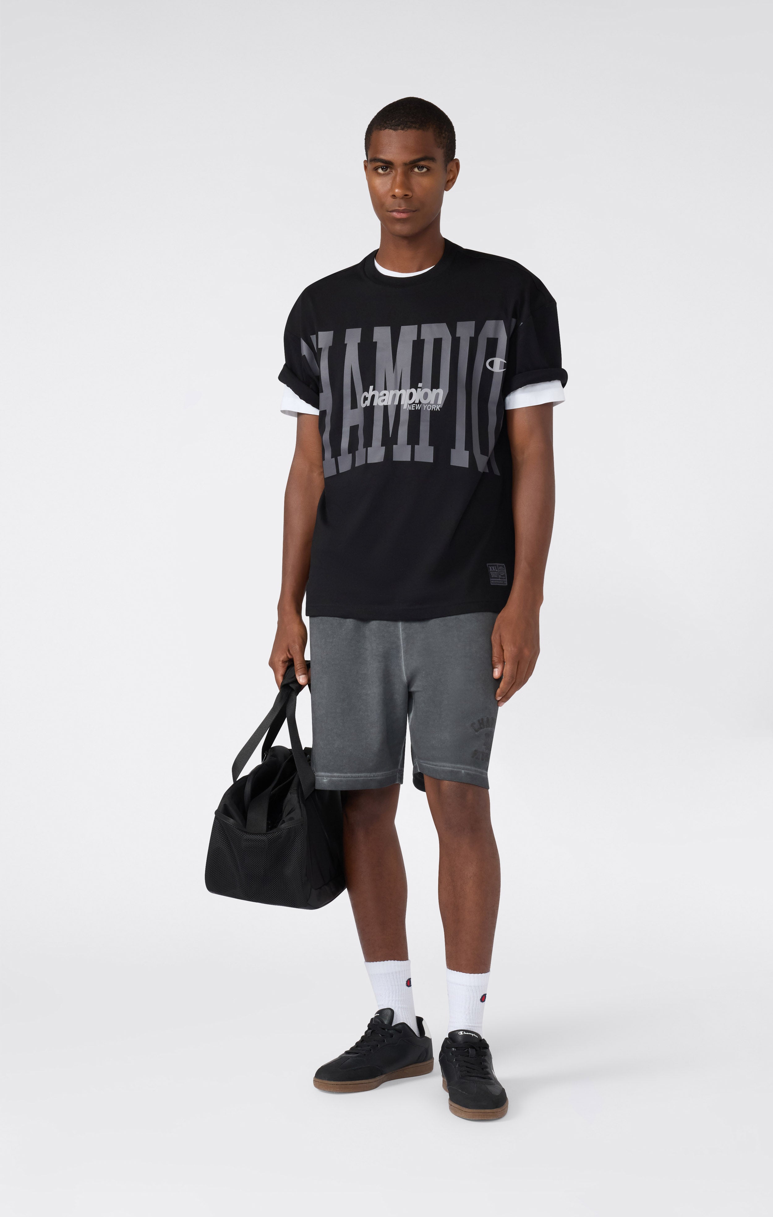 T-Shirt con Maxi Logo da Uomo Urban Contemporary