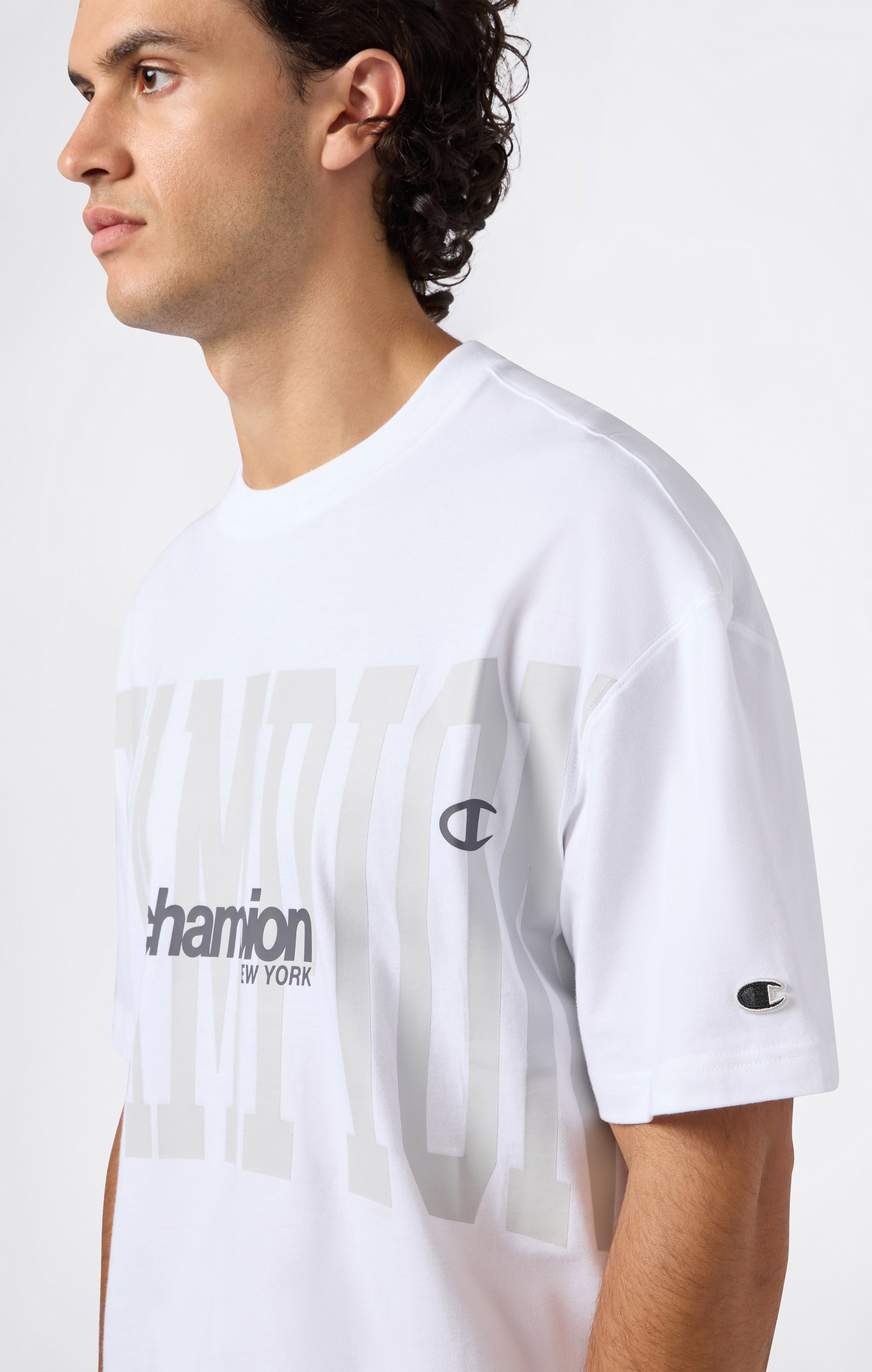 T-Shirt con Maxi Logo da Uomo Urban Contemporary
