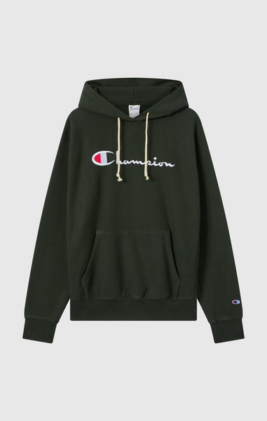 Men’s Heavyweight Hoodie with Brushed Fleece Interior Reverse Weave