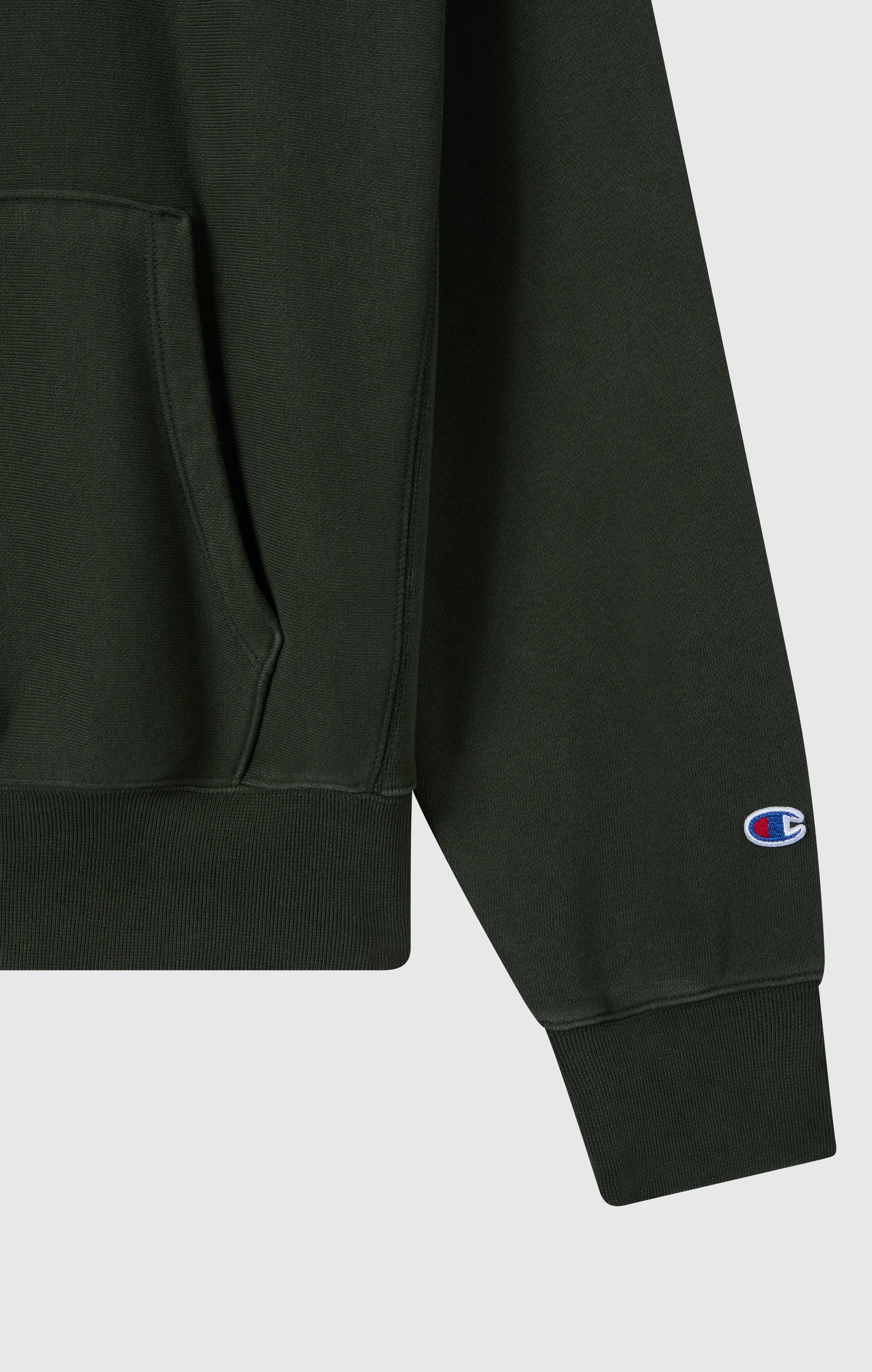 Men’s Heavyweight Hoodie with Brushed Fleece Interior Reverse Weave