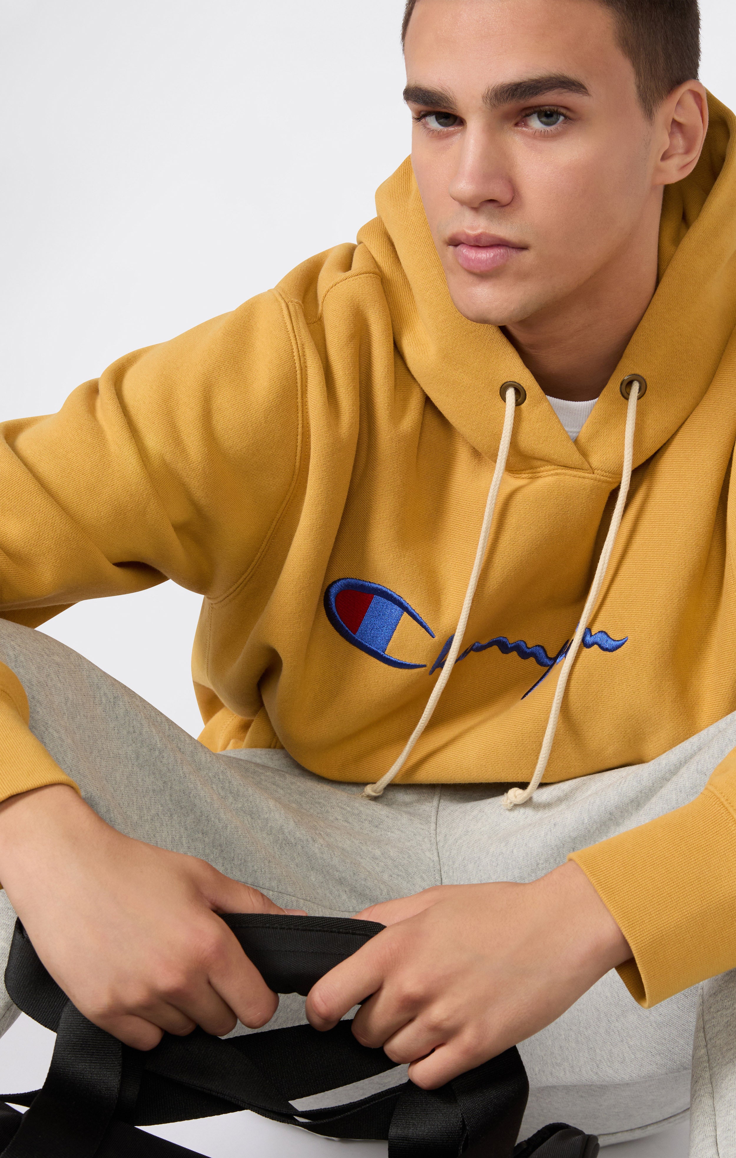 Sudadera con Capucha Reverse Weave de Peso Pesado para Hombre con Interior Afelpado