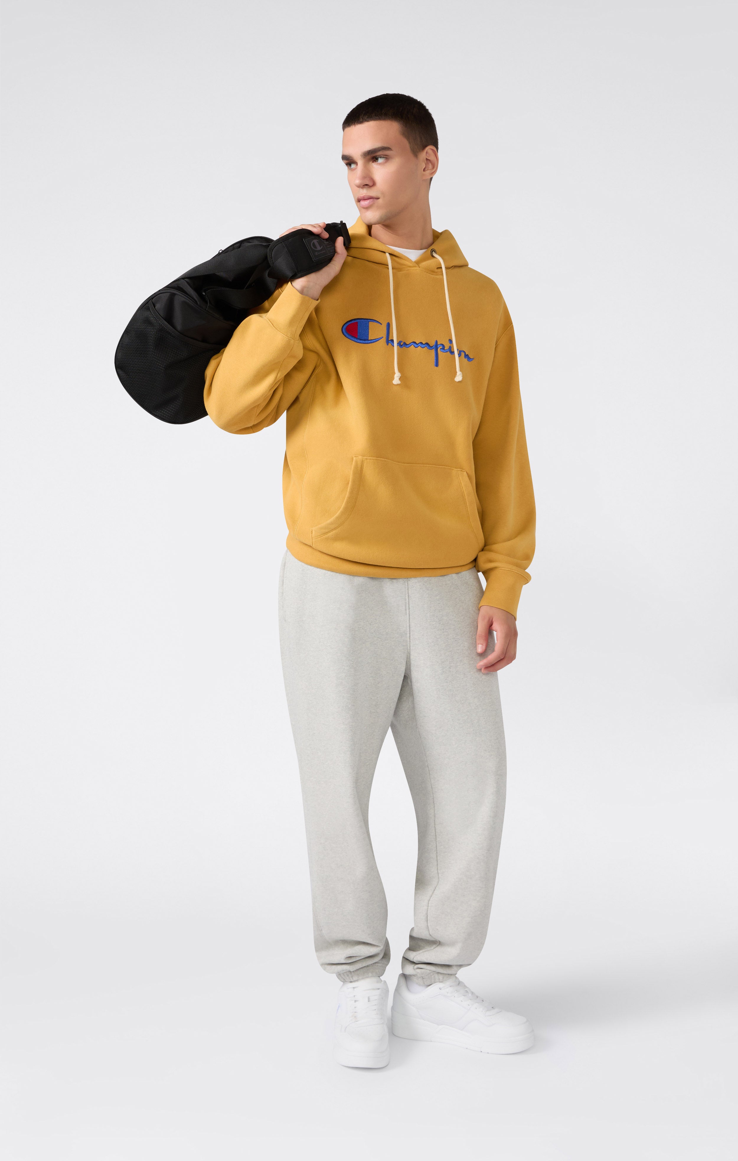 Sudadera con Capucha Reverse Weave de Peso Pesado para Hombre con Interior Afelpado