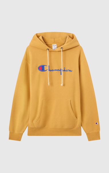 Felpa Pesante con Cappuccio e Interno Felpato Reverse Weave da Uomo