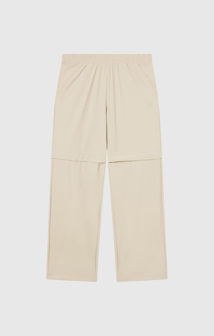 Men's Loose Fit Convertible Nylon Pants with Elastic Cuffs