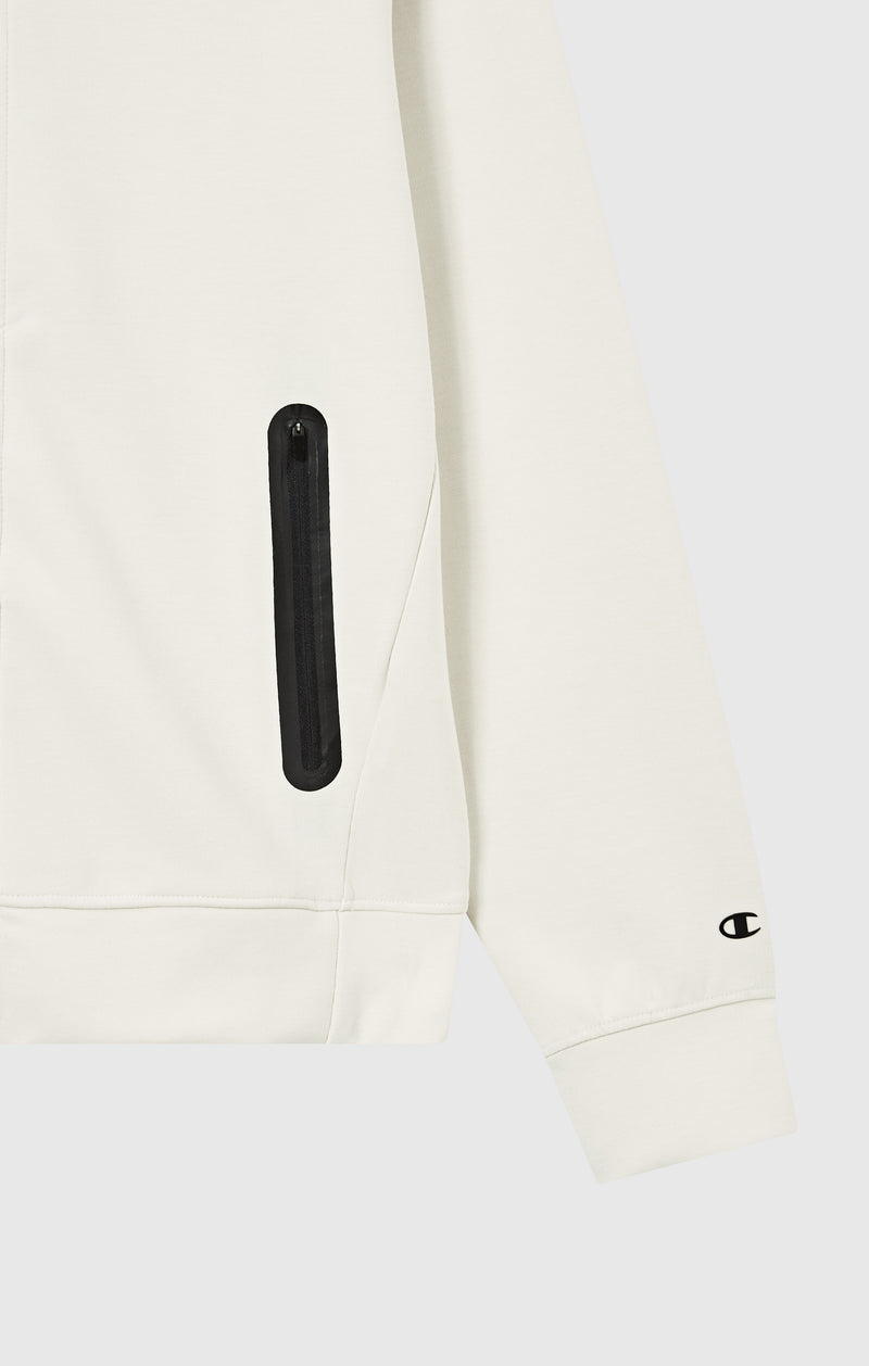 Men’s Stretch Poly-Cotton Full Zip Hooded Sweatshirt C-Tech