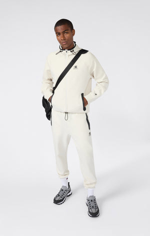 Men’s Stretch Poly-Cotton Full Zip Hooded Sweatshirt C-Tech