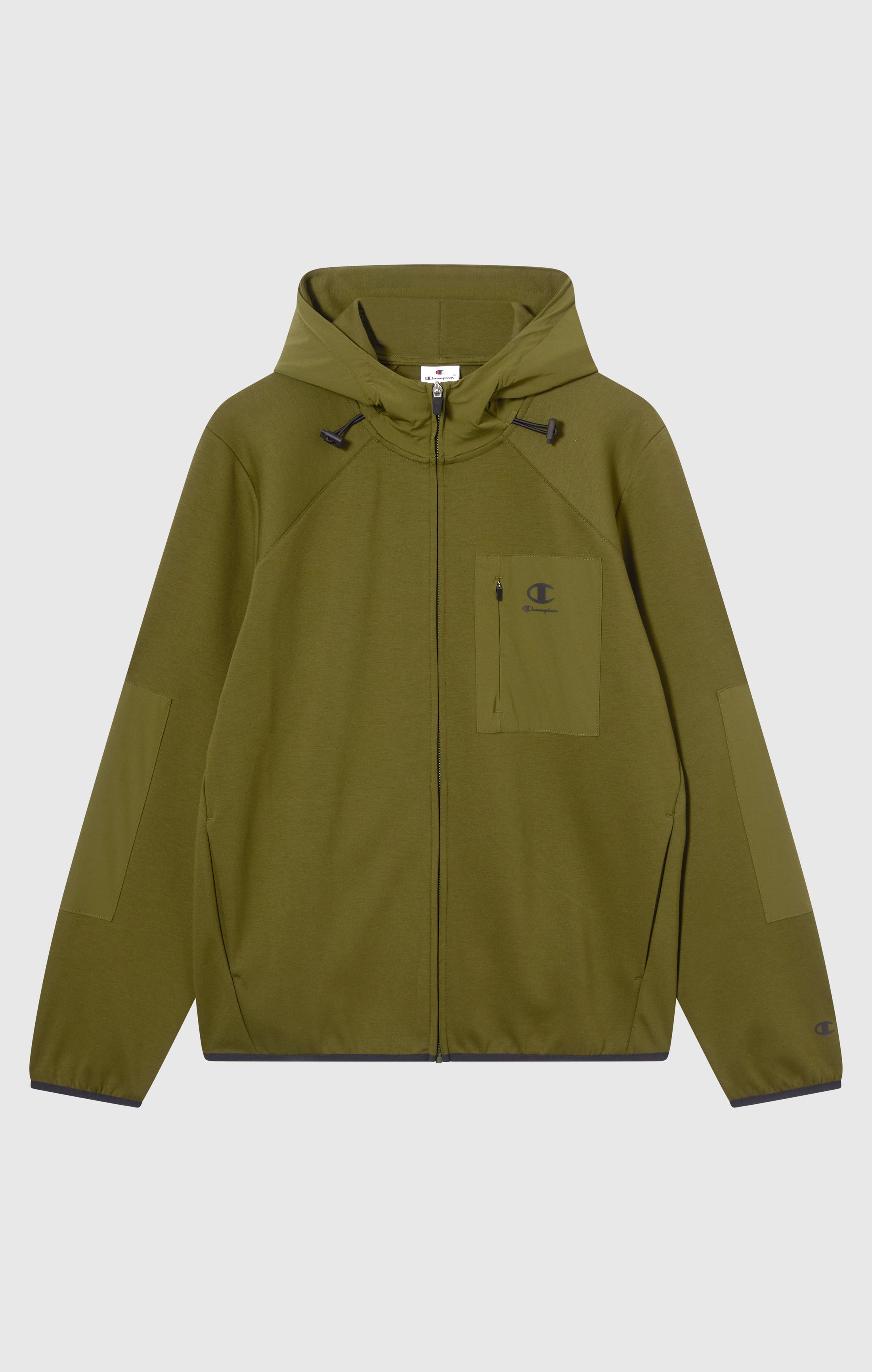Herren Stretch Kapuzenpullover Mit Reißverschluss C-Tech