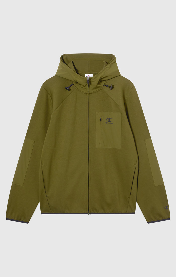 Herren Stretch Kapuzenpullover Mit Reißverschluss C-Tech