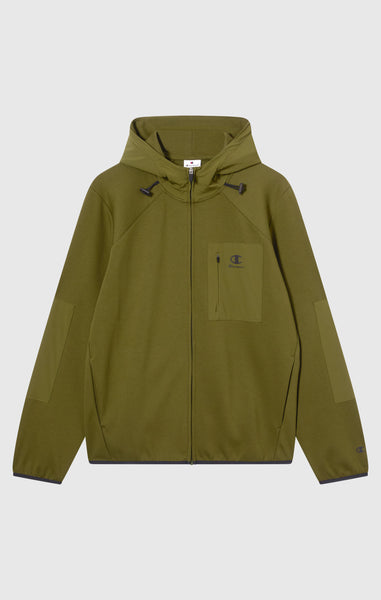 Men’s Full Zip Hooded Sweatshirt Stretch C-Tech