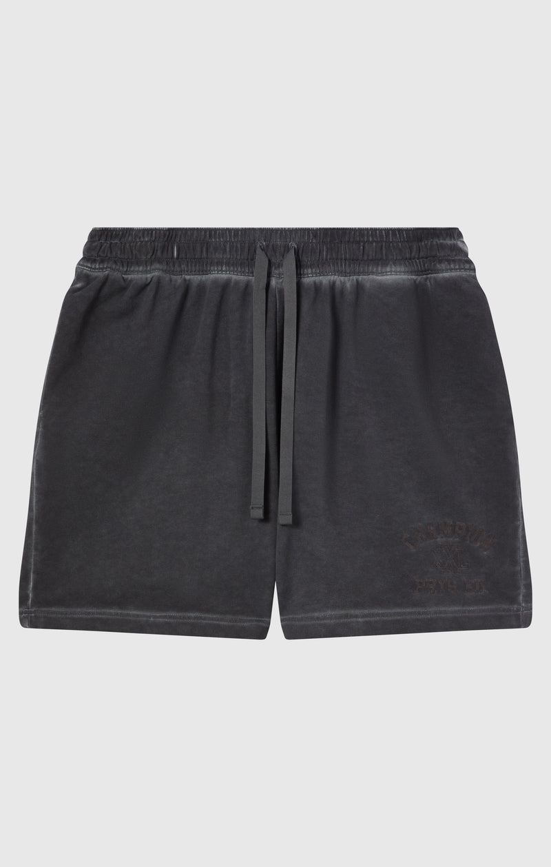 Shorts homme en éponge stretch effet délavé 5''