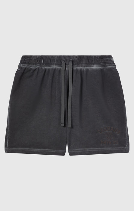 Shorts homme en éponge stretch effet délavé 5''