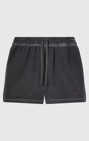 Herren Shorts aus elastischem Terry mit Used-Effekt, 5''